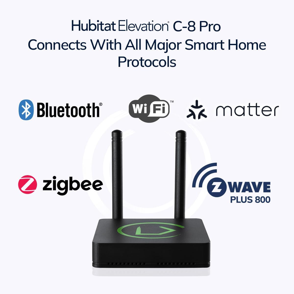 Hubitat Elevation C-8 Pro Smart Home Automation Hub – Matter 1.5 Hub, Z-Wave 800 Long Range, Zigbee 3.0 & Bluetooth – Cloud-Independent Local Control – Works with Alexa, Apple HomeKit & Google Home - Image 3