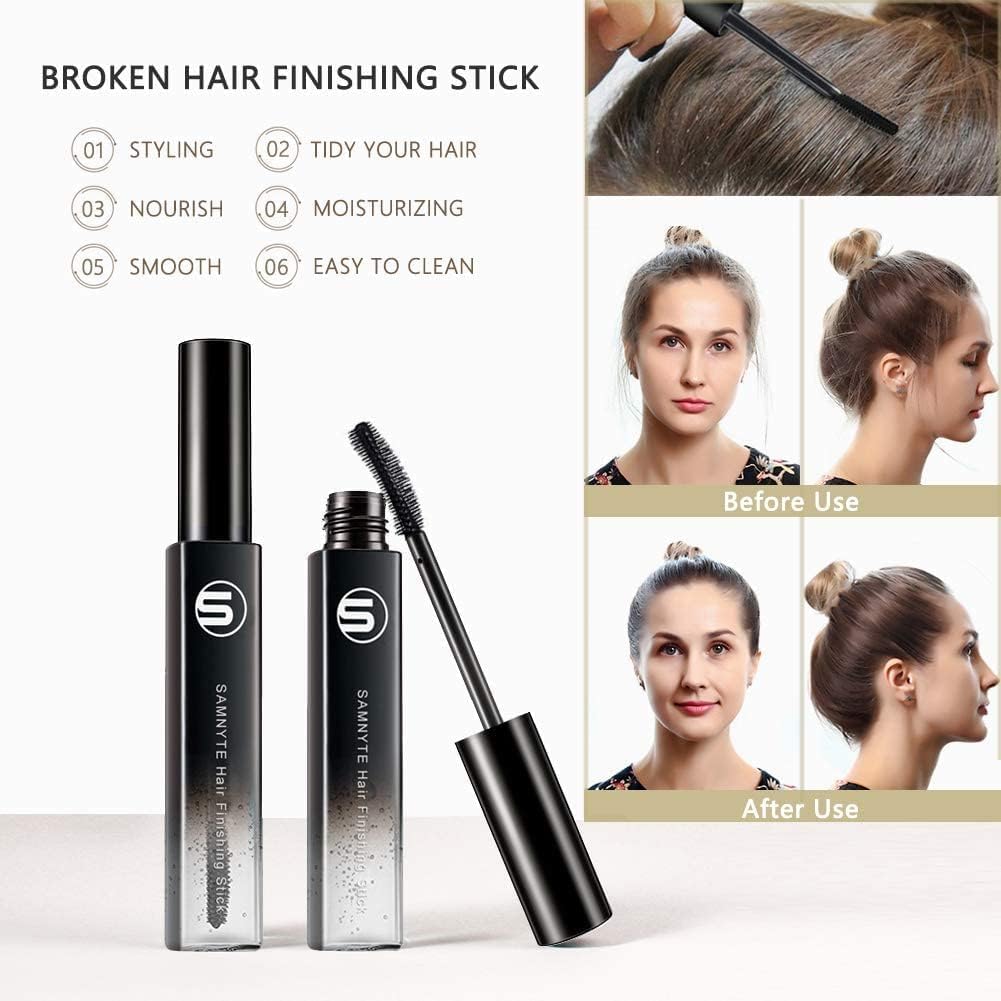 Hair Finishing Stick, 2 Pack - 0.7 Fl.Oz Hair Mascara for Taming Flyaways, Not-Greasy Hair Gel Stick - Image 2