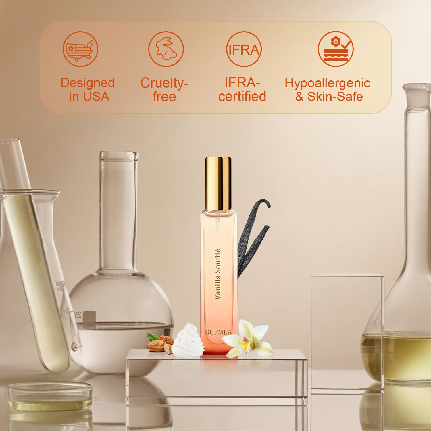 Pheromones Perfumes for Women, Vanilla Perfume, Long Lasting Perfume for Her - Vanilla Soufflé Scent, Travel Size 0.51fl.oz/15ml, Original Formula Eau De Parfum, Perfumes Spray for Women - Image 4