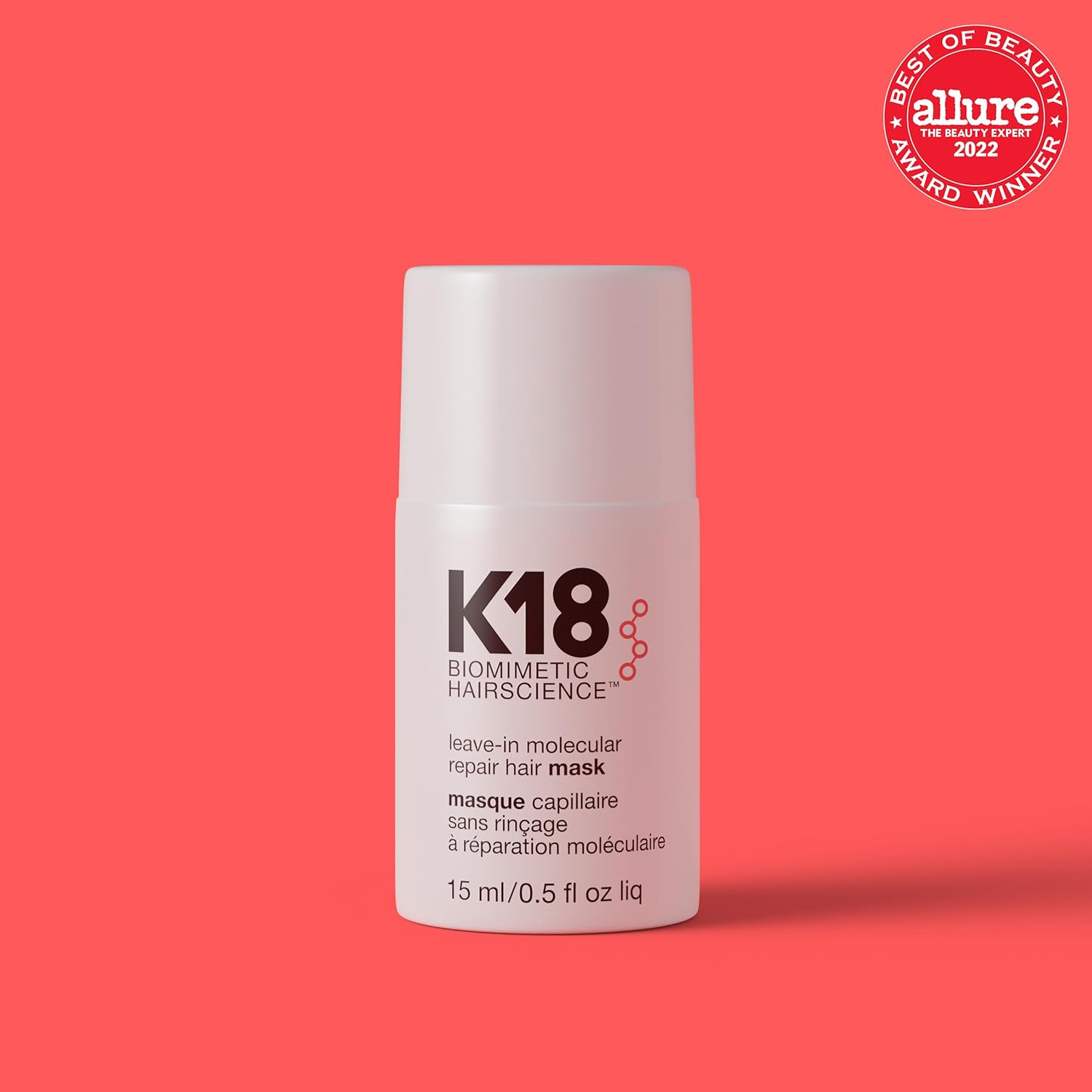 K18 Leave-In Molecular Repair Hair Mask, Patented, Lasting Repair For Dry, Frizzy, Damaged Hair, Reverse Damage In 4 Minutes From Bleach, Color, Chemical Services + Heat - Image 2