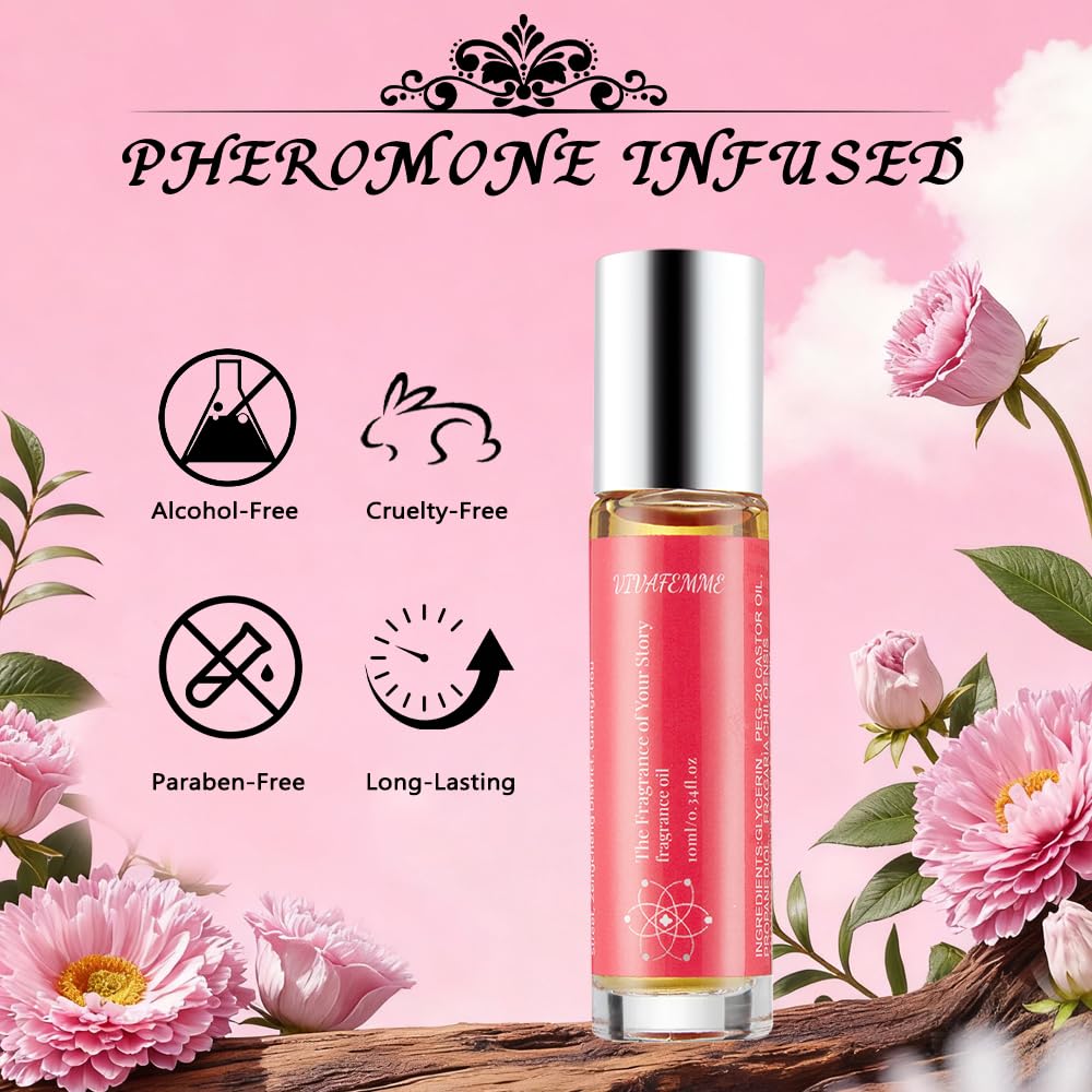 Pheromones Perfumes for Women, Long Lasting Roll On Perfume Oil, Travel Size to Amplify Your Charm and Boost Social Interactions, Attract Men with Our Premium Cologne Perfume Oil - Image 6