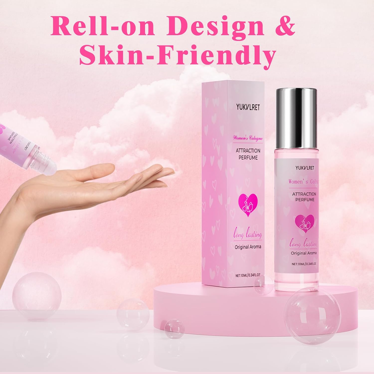 Pheromones Perfumes for Women, Long Lasting Women's Cologne, Pheromone Perfumes Attract Men, Enhanced Scents Women's Perfume, Roller Ball Design, Portable and Fruity - Image 4