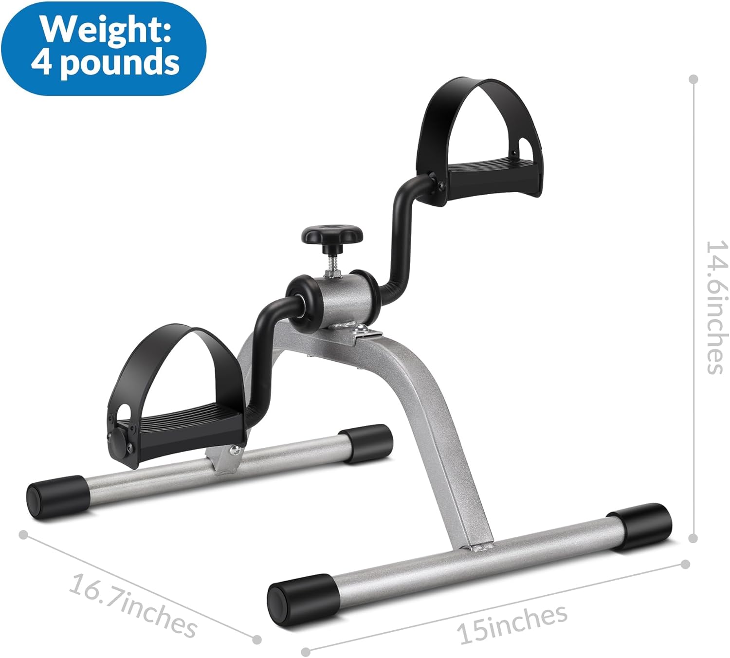 Pedal Exercise mini Exercise Bike for Leg and Arm Recovery Exercise Lightweight and Portable Floor Bike - Image 7