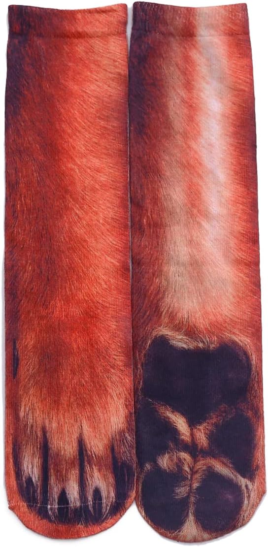 Stocking Stuffers for Men Kids Teens Boys Women Novelty Animal Paw Socks Christmas White Elephant Gifts - Image 4