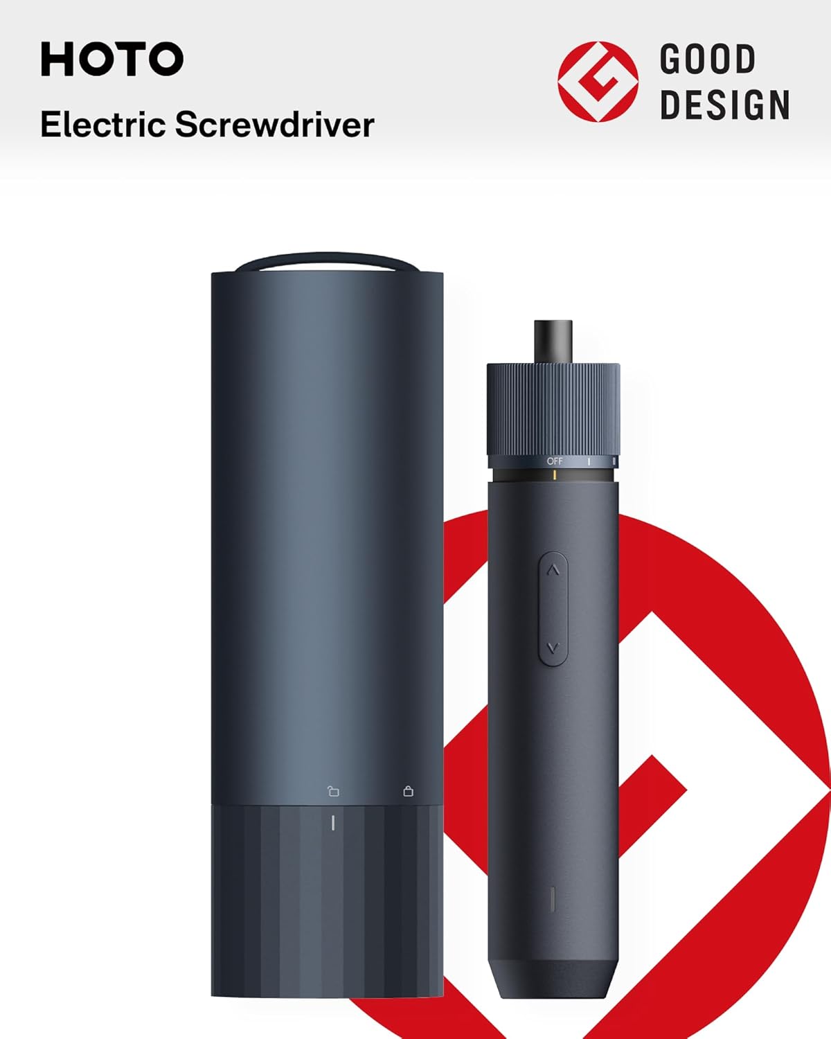 HOTO Electric Screwdriver Rechargeable, 3.6V Cordless Screwdriver Set USB-C, 1/4'' Hex Bits, 3 Torque Settings, 1500mAh Battery, LED Light & 12 S2 Metal Bits for Furniture/Electrical Repairs - Image 9