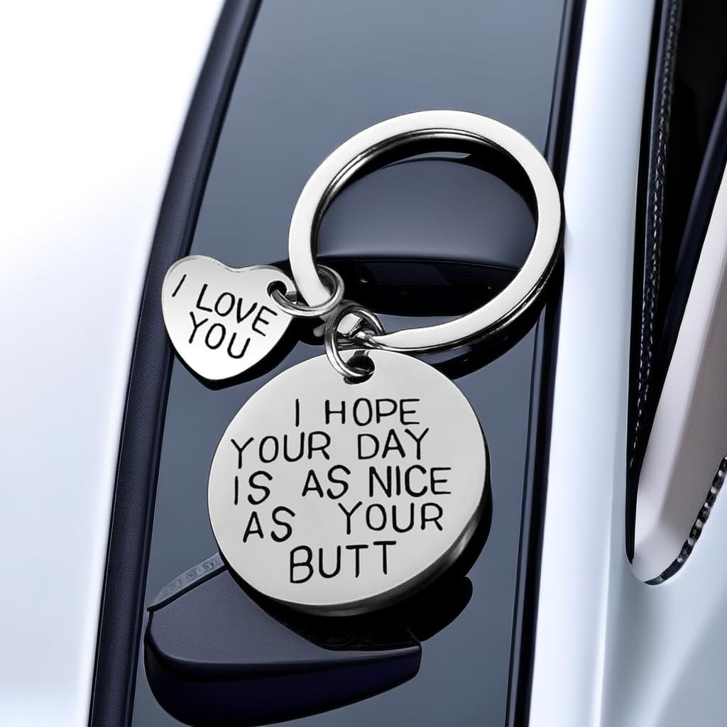 Gifts for Women Christmas Stocking Stuffers - I Hope Your Day Keychain - Perfect Valentines Day Gifts for Her, Girlfriend, Husband, Wife I Love You Romantic Presents Gift Ideas - Image 5