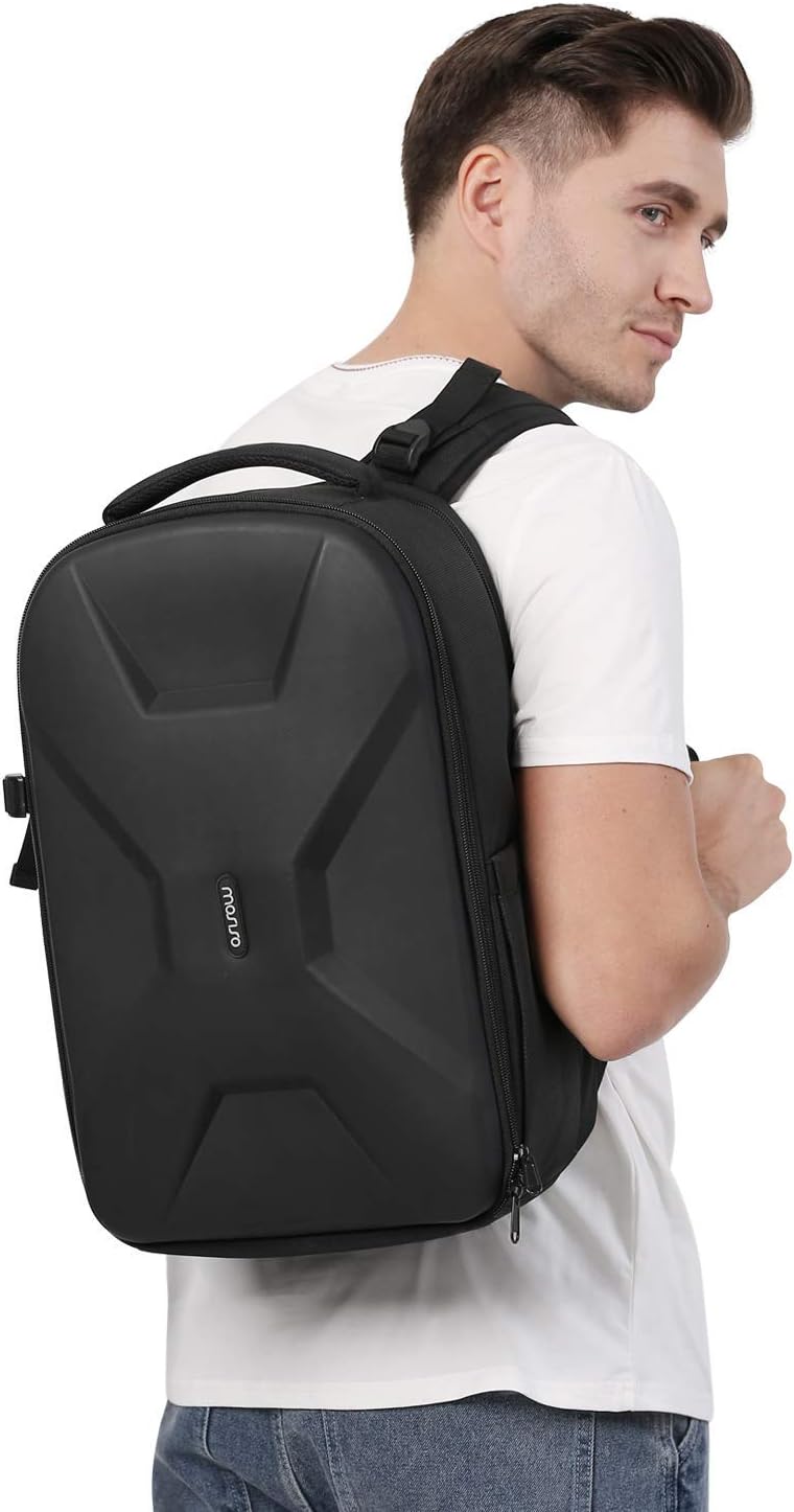 MOSISO Camera Backpack, DSLR/SLR/Mirrorless Photography Camera Bag 15-16 inch Waterproof Hardshell Case with Tripod Holder&Laptop Compartment Compatible with Canon/Nikon/Sony, Black - Image 6
