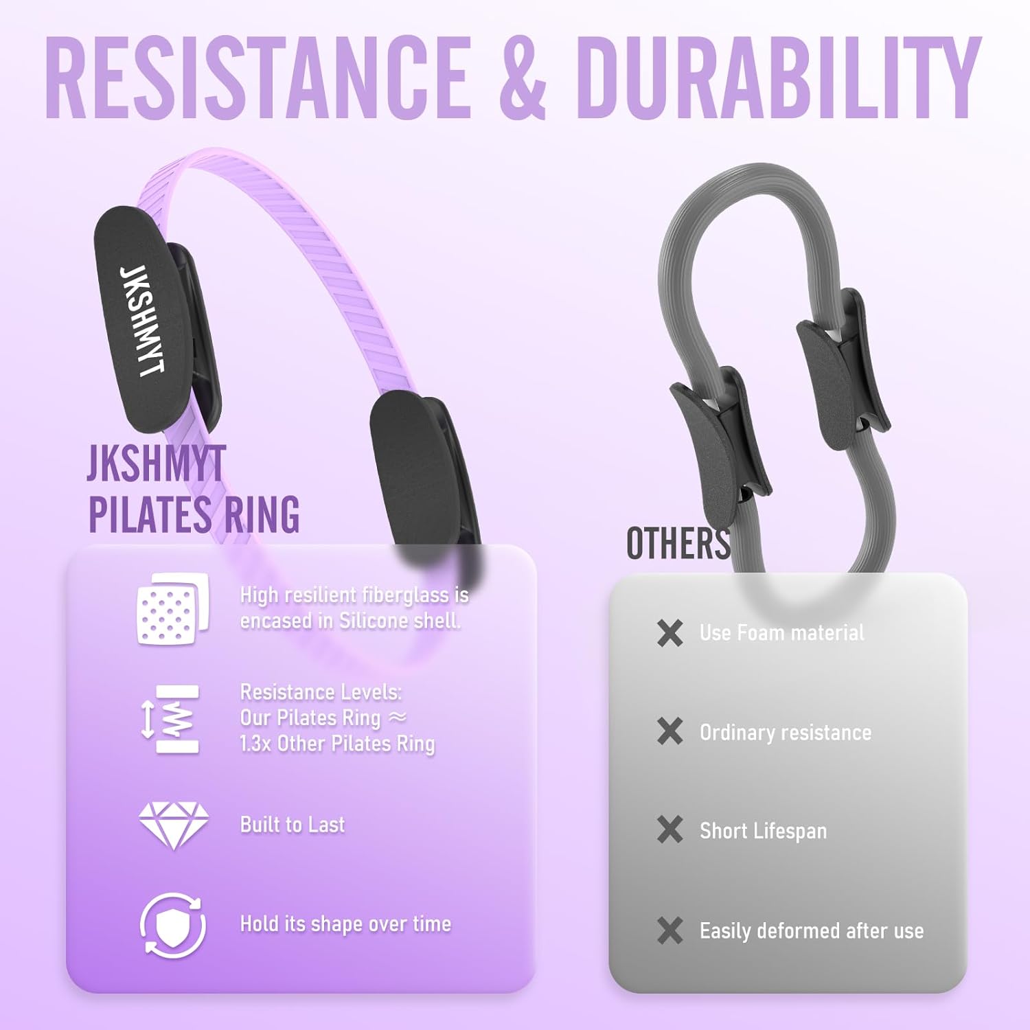 Pilates Ring Kit for Women, Pilates Equipment – 14.5" Home Magic Circle Workout with Pilates Ball, Resistance Bands, Better me Pilates Essentials Starter Set for Beginners Toning Shape Full Body - Image 5