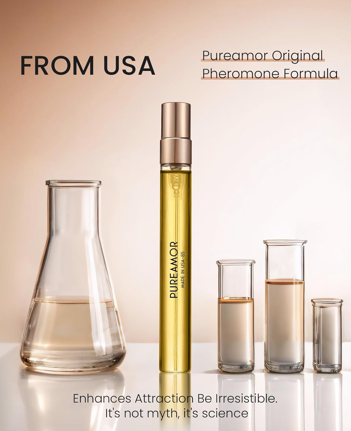 PUREAMOR Pheromones Perfumes for Women, No. 54 Vanilla Cream Scent, Vanilla Perfume Oil, Advanced Fragrance Perfume for Woman, 0.34fl./10ml Gourmand Parfum, Travel Size Perfumes for Women,Made in USA - Image 3