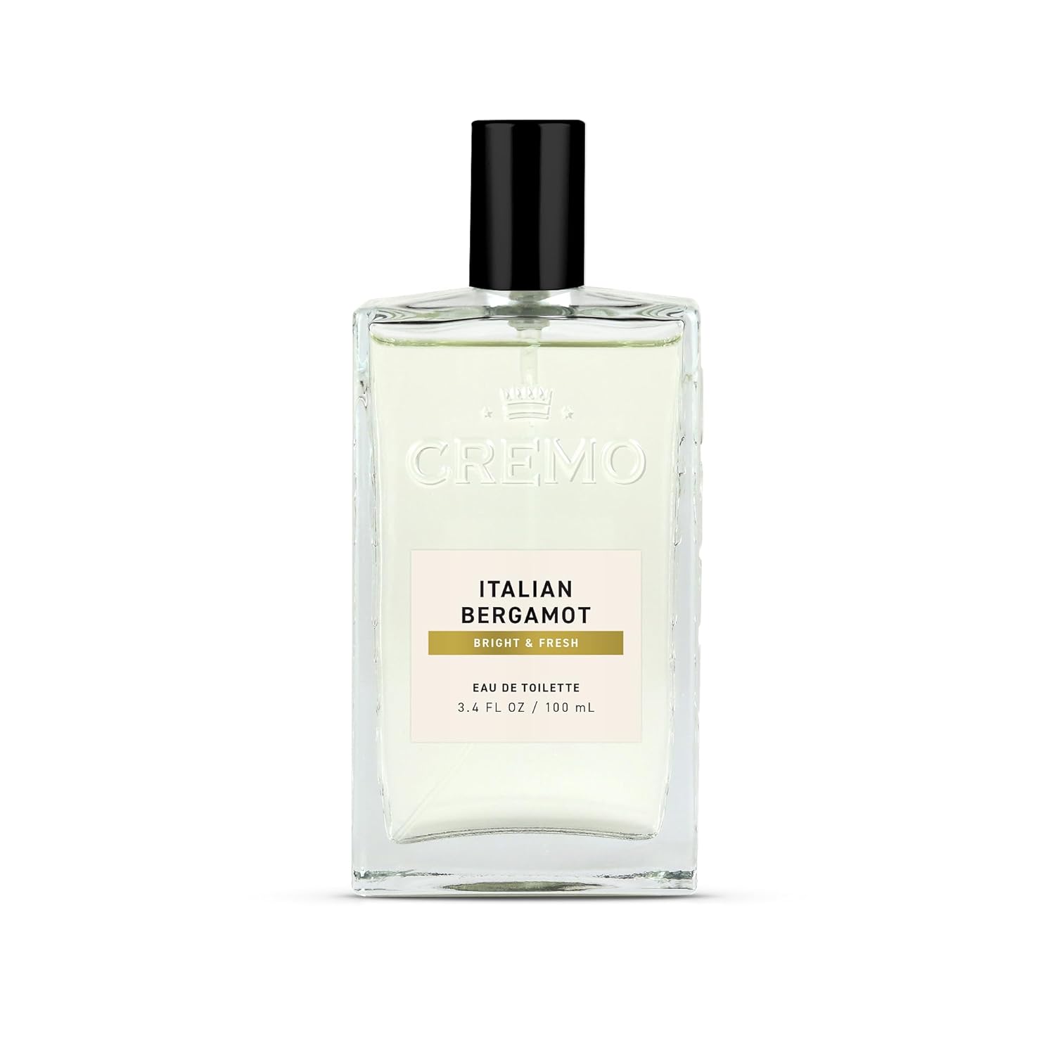 Cremo Cologne For Men - Italian Bergamot Mens Cologne Spray, A Combination of Italian Bergamot, Neroli Blossom, and Fresh Vetiver, Multi-Layered Signature Men's Fragrances, 3.4 Fl Oz