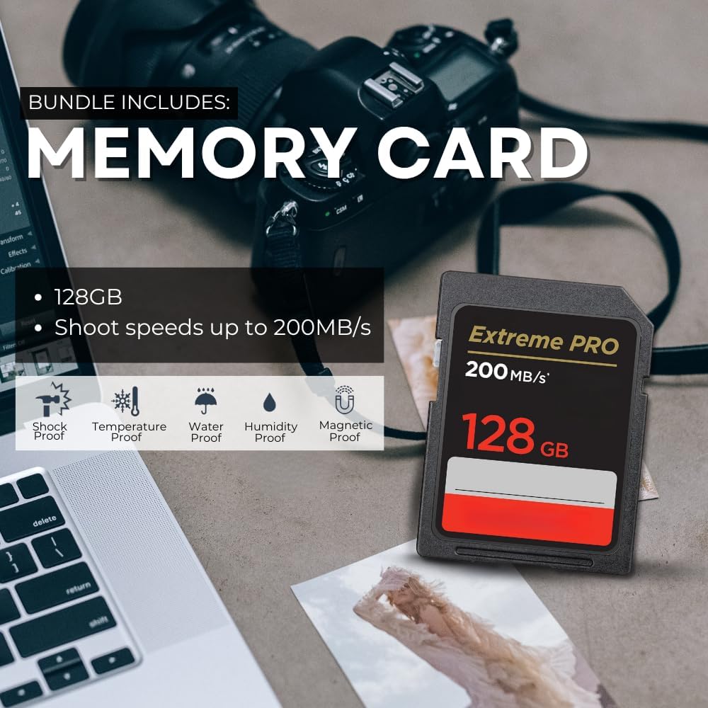 Nikon COOLPIX P950 Digital Camera with Accessory Bundle: SanDisk 128GB Extreme Pro SDXC Memory Card, Extended Life Replacement Battery (1500mAh) & More (11pc Bundle) - Image 4