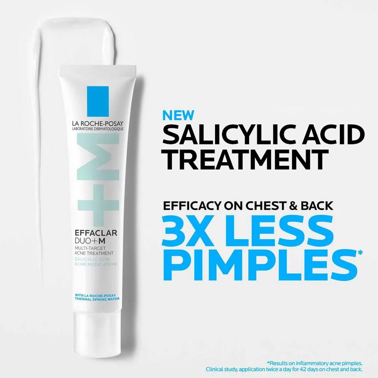 La Roche-Posay Effaclar Salicylic Acid Acne Treatment For Face, Mattifying Acne Gel Cream Spot Treatment for Blackheads, Whiteheads & Pores, Prevents New Pimples, Non-Greasy, Sensitive Skin Safe - Image 3