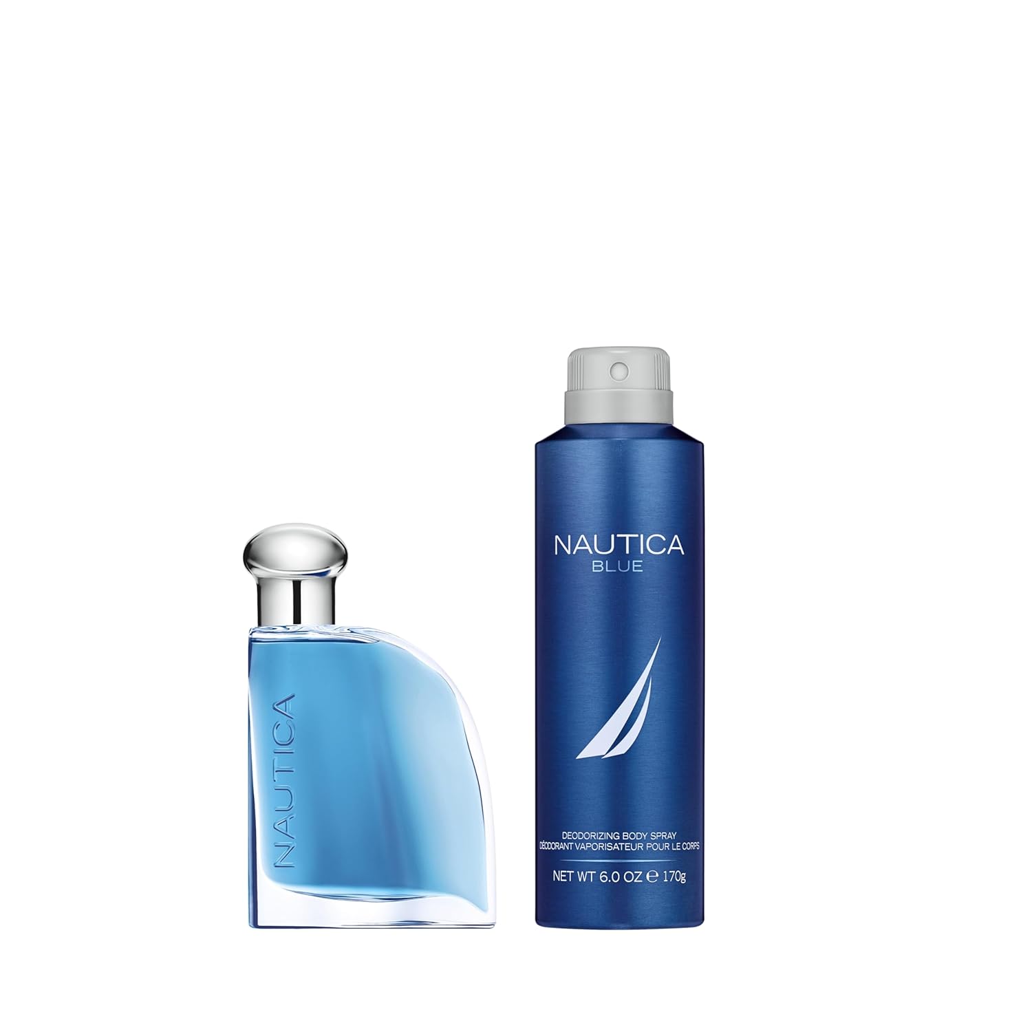 Nautica Blue Giftset 1.6 fl oz EDT + 6 oz Deodorizing Body Spray, Notes of Basil, Jasmine, and Cedarwood, Men's Fragrance, Long Lasting, Everyday Fragrance - Image 2