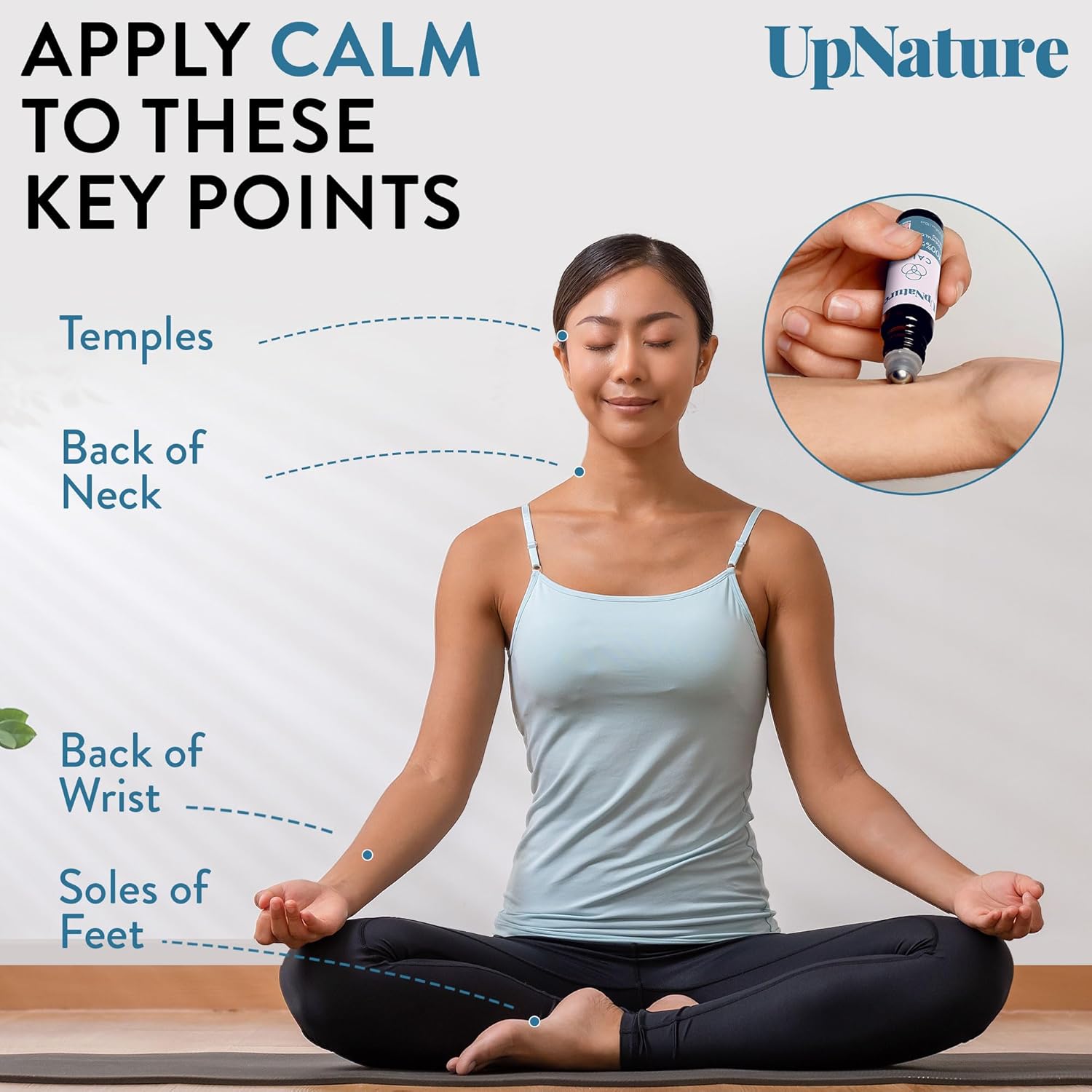 UpNature Calm Essential Oil Roll On - 100% Natural Aromatherapy Blend for Relaxation Relief - Self Care Gifts for Women Easter Basket Stuffers for Teens - Image 5