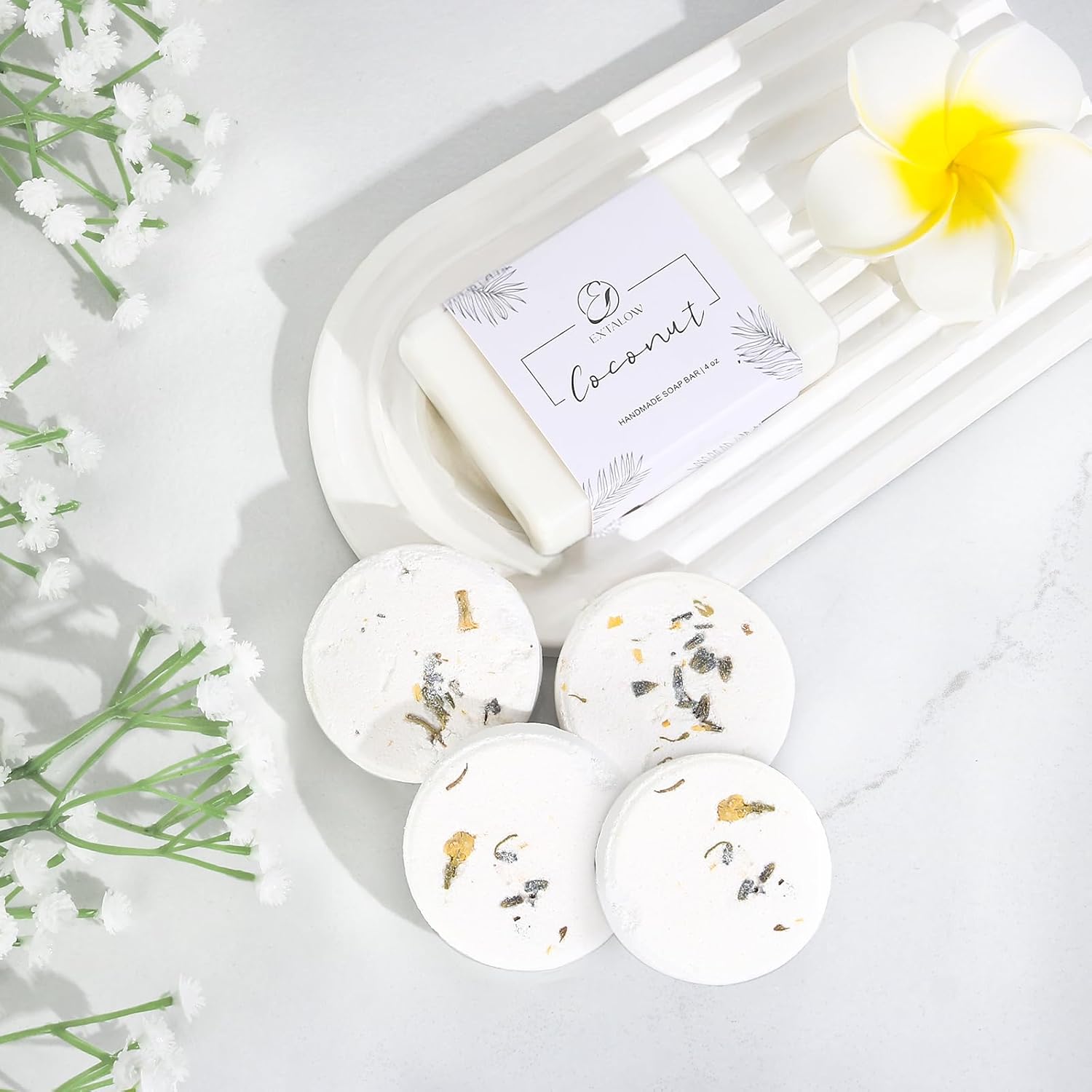 Spa Gifts for Women Bath and Body Gift Basket Mothers Day Gifts Coconut Lavender Home Spa Set Self Care Gift for Mom Sister Her Wife Birthday Gifts Spa Kit Care Package Thank You Gift - Image 4