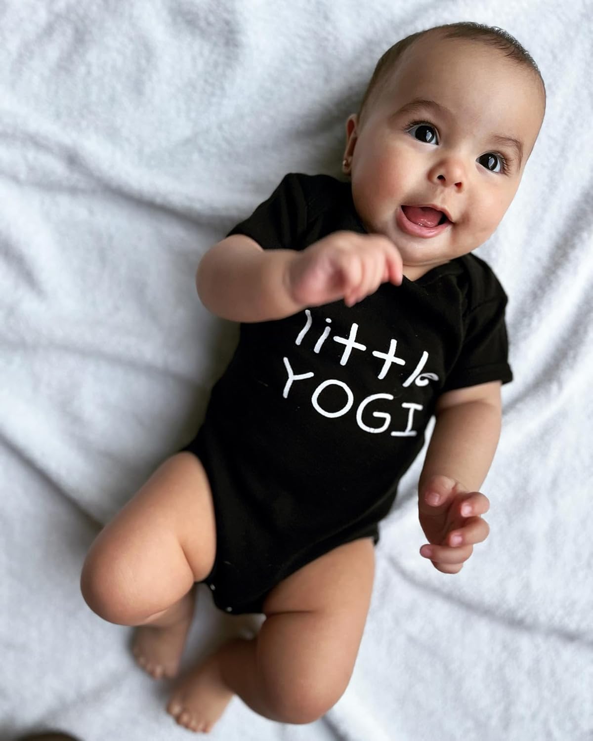 Yoga Baby Organic Cotton Girl Boy Clothes Little Yogi Onesie for Yoga Babies - Image 4