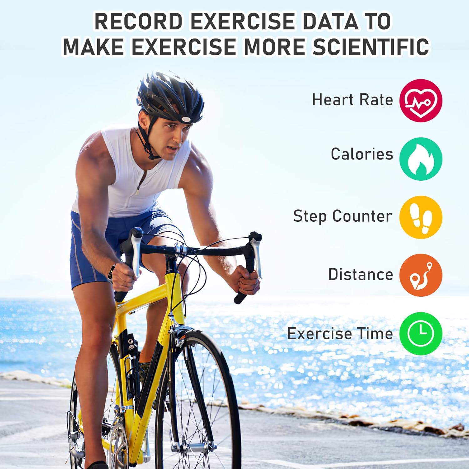 Fitness Tracker with 24/7Heart Rate, Blood Pressure, Sleep Tracking, Calorie, Activity Tracker with 1.1" AMOLED Color Screen, Waterproof Step Tracker for Android iPhones Women Men - Image 5