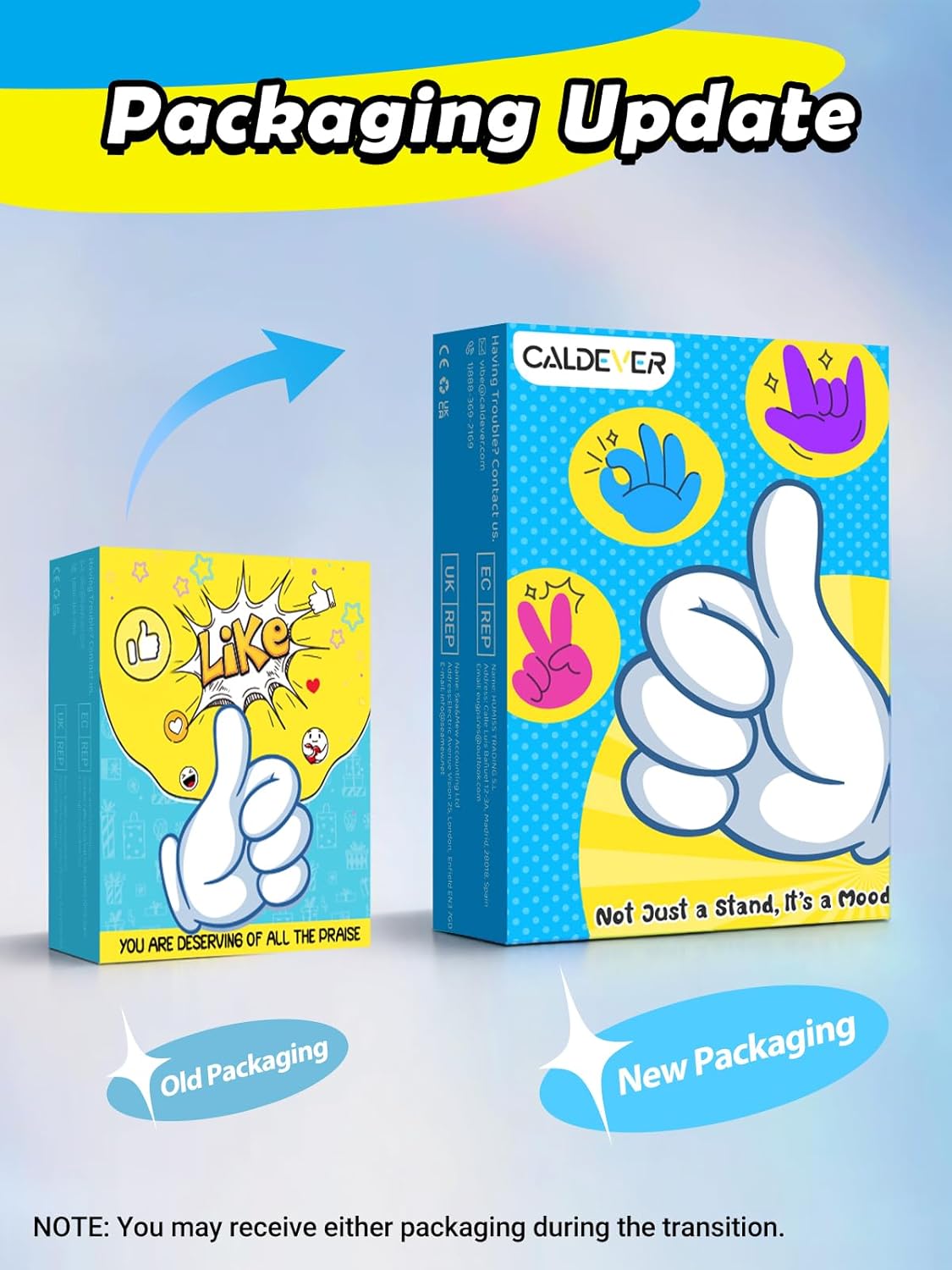 Easter Basket Stuffers for Teens Boys Girls Adults Gifts: Thumbs Up Lazy Phone Stand Cell Phone Holder for Desk Kids Teenage Men Women Funny Cool Gadget Stocking Stuffers Ideas Essentials Easter Gifts - Image 6