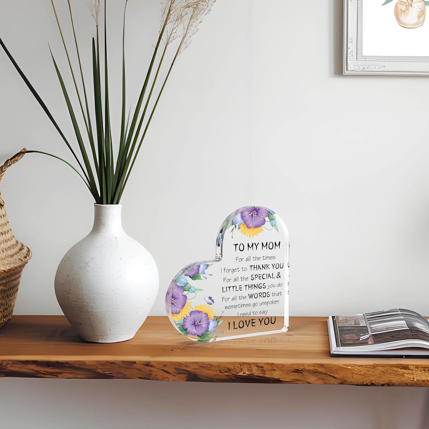 Mother's Day Gifts for Mom from Daughter Son, Birthday Gift for Mom, Mother‘s Day Gift Ideas Acrylic Desk Decor Thanksgiving Birthday Valentines Gifts for Mom Presents for Mom - Image 5