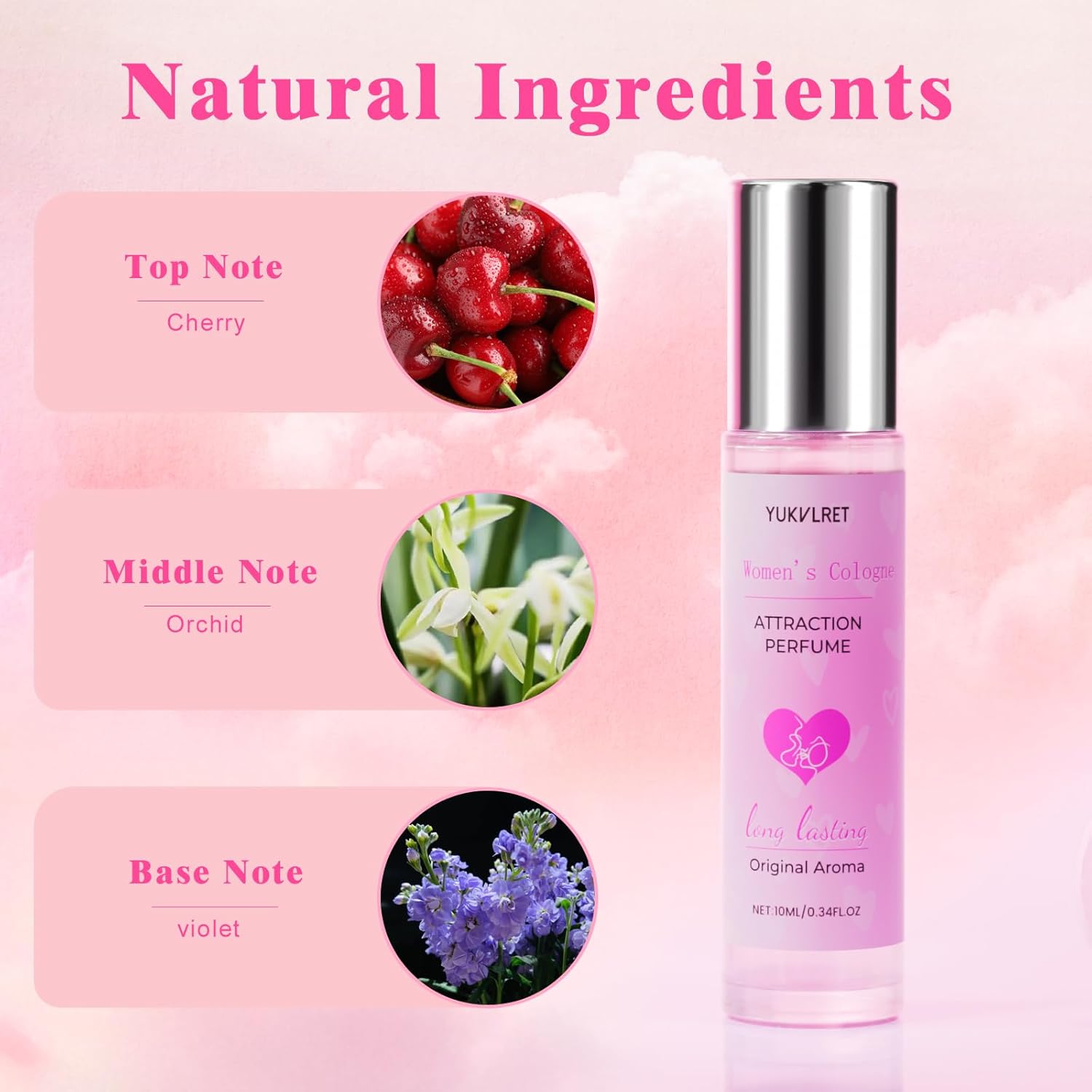 Pheromones Perfumes for Women, Long Lasting Women's Cologne, Pheromone Perfumes Attract Men, Enhanced Scents Women's Perfume, Roller Ball Design, Portable and Fruity - Image 6