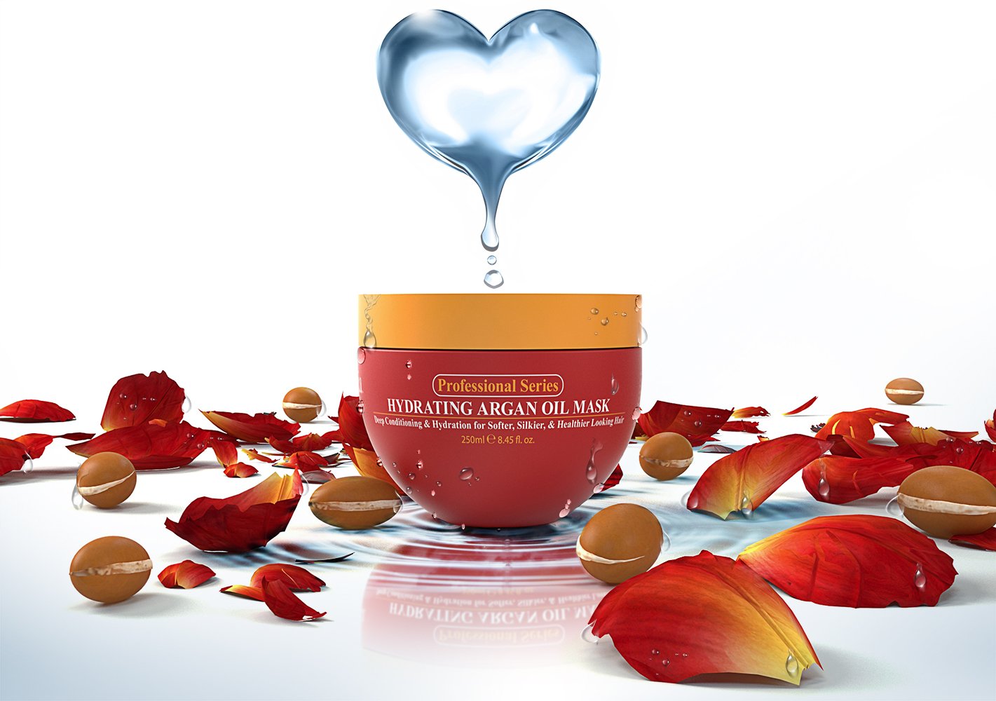 Arvazallia Hydrating Argan Oil Hair Mask and Deep Conditioner for Dry or Damaged Hair (8.45 oz Jar) - Image 6