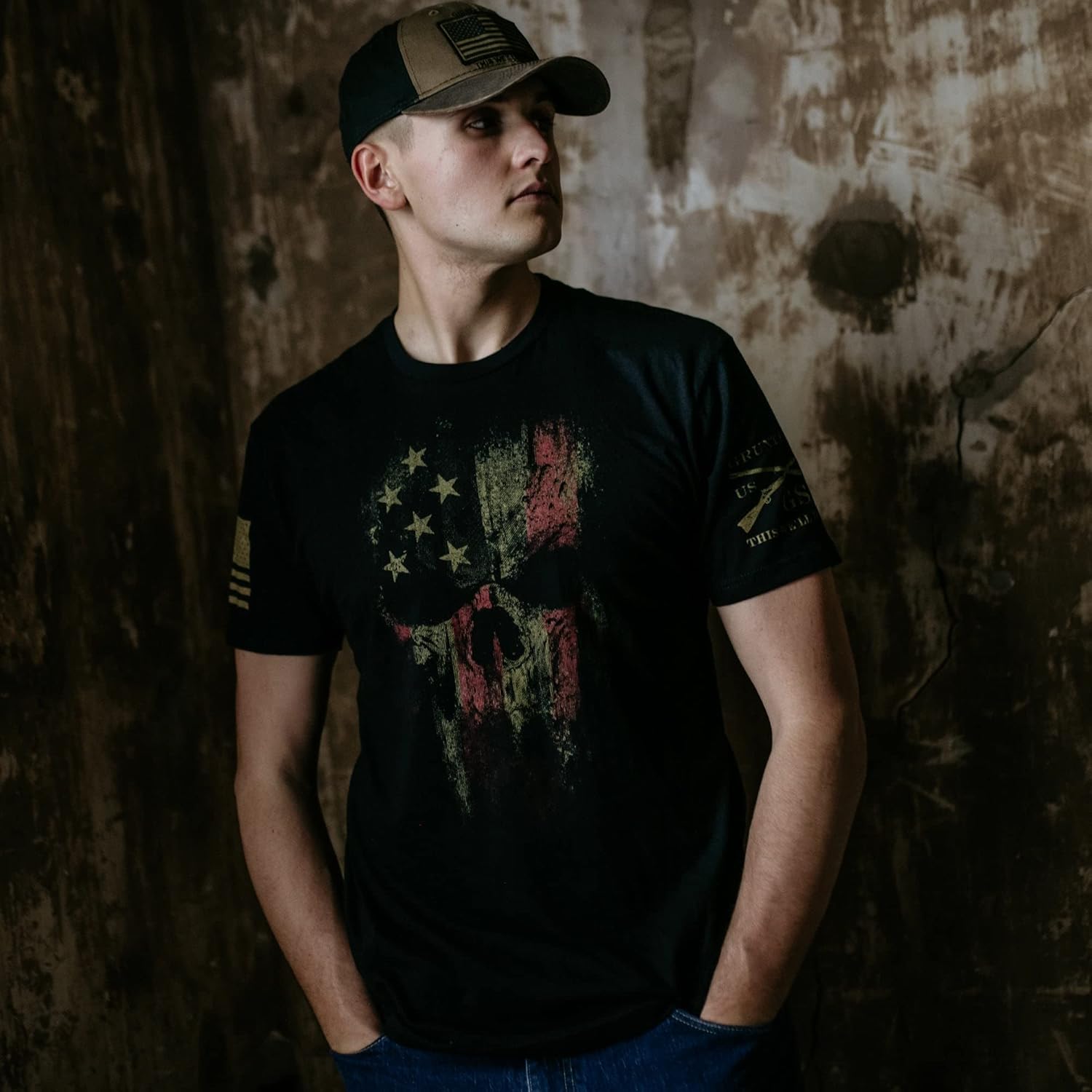 Grunt Style American Reaper 2.0 Men's T-Shirt - Image 4