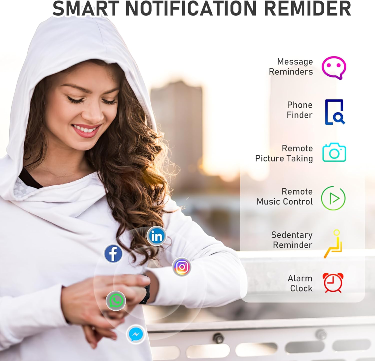 Fitness Tracker with 24/7Heart Rate, Blood Pressure, Sleep Tracking, Calorie, Activity Tracker with 1.1" AMOLED Color Screen, Waterproof Step Tracker for Android iPhones Women Men - Image 6