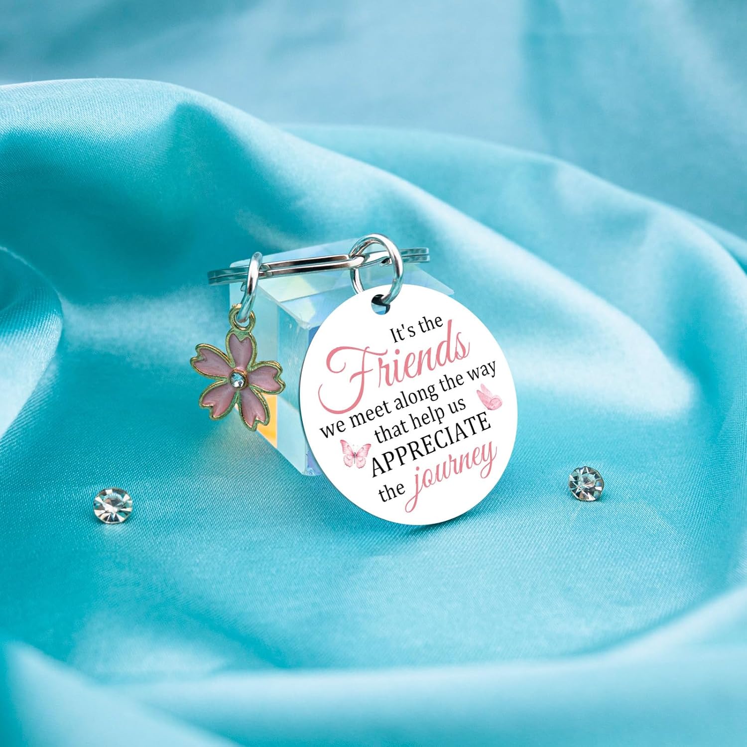 Aisity Mothers Day Gifts for Friend Best Friend Keychain for Women Unique Friendship Gifts for Women Friends Small Gift for Friends Female Teen Girls Cute Christmas Birthday Mothers Day Gift - Image 4