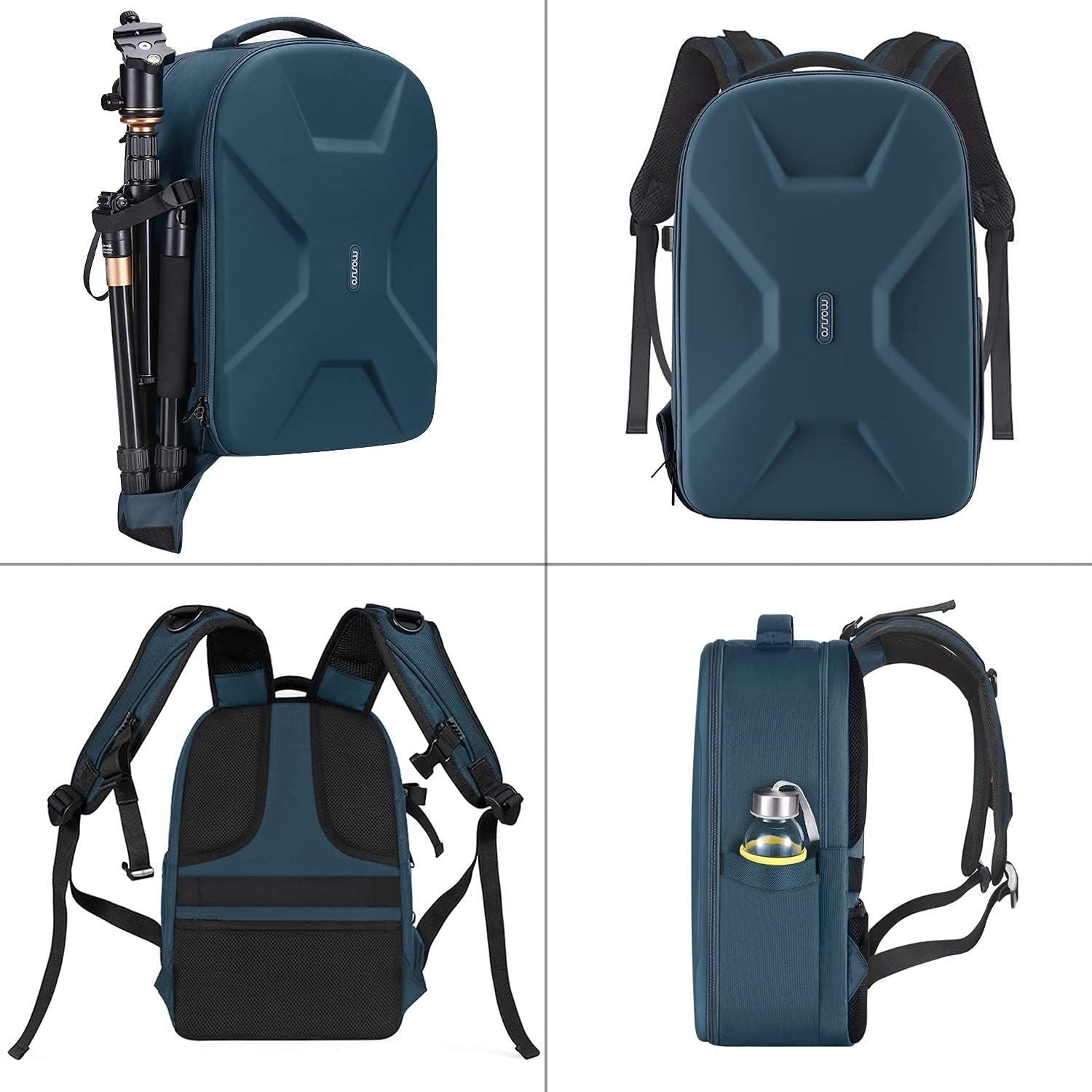 MOSISO Camera Backpack, DSLR/SLR/Mirrorless Photography Camera Bag 15-16 inch Waterproof Hardshell Case with Tripod Holder&Laptop Compartment Compatible with Canon/Nikon/Sony, Deep Teal - Image 5