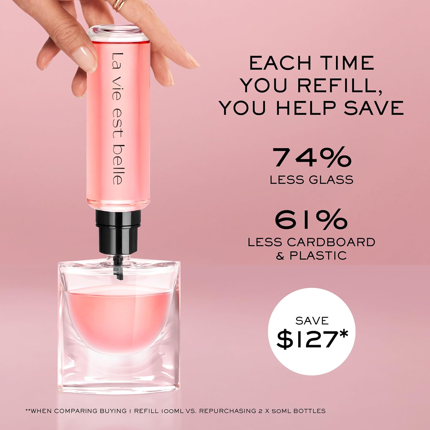 Lancôme La Vie Est Belle Eau de Parfum - Long Lasting Fragrance with Notes of Iris, Earthy Patchouli, Warm Vanilla & Spun Sugar - Floral & Sweet Women's Perfume - Image 5
