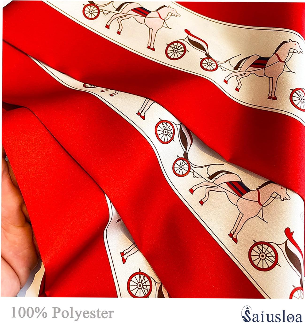Purse Scarf For Handbags Head Scarves For Women's Hair Bags Scarfs Long Skinny Scarves Fashion Silky - Image 3