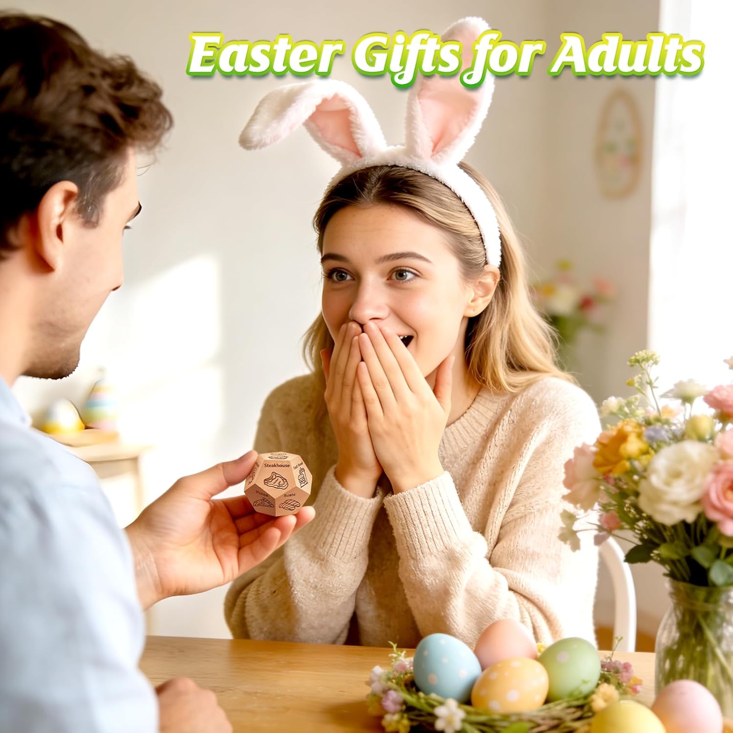 Easter Basket Stuffers Gifts for Teens Mens Adults, Husband Gifts for Fathers Day, Winzwon Date Night Food Decision Dice, Anniversary Birthday Wedding Couples Gifts for Him Women Boyfriend Girlfriend - Image 3