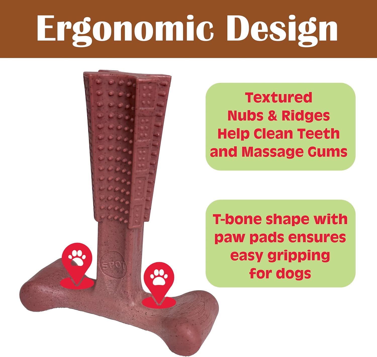 SPOT Bam-Bones Plus T Bone – Bamboo Fiber & Nylon Dog Chew Toy for Moderate to Aggressive Chewers, Durable Long Lasting & Non-Splintering, Beef Flavor Toy for Adult Dogs & Puppies Under 60 lbs, 6 in - Image 9