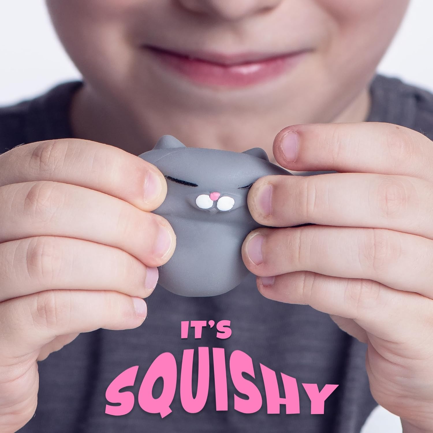 Nutty Toys Squishy Cat Set - 2" Soft Silicone Kawaii Kitties, Top Stress Relief Toy 2026, Unique Kids & Adults Egg Filler Gift Idea, Best Teenage Girl, Teen Boy & Tween Easter Basket Stuffers Present - Image 2