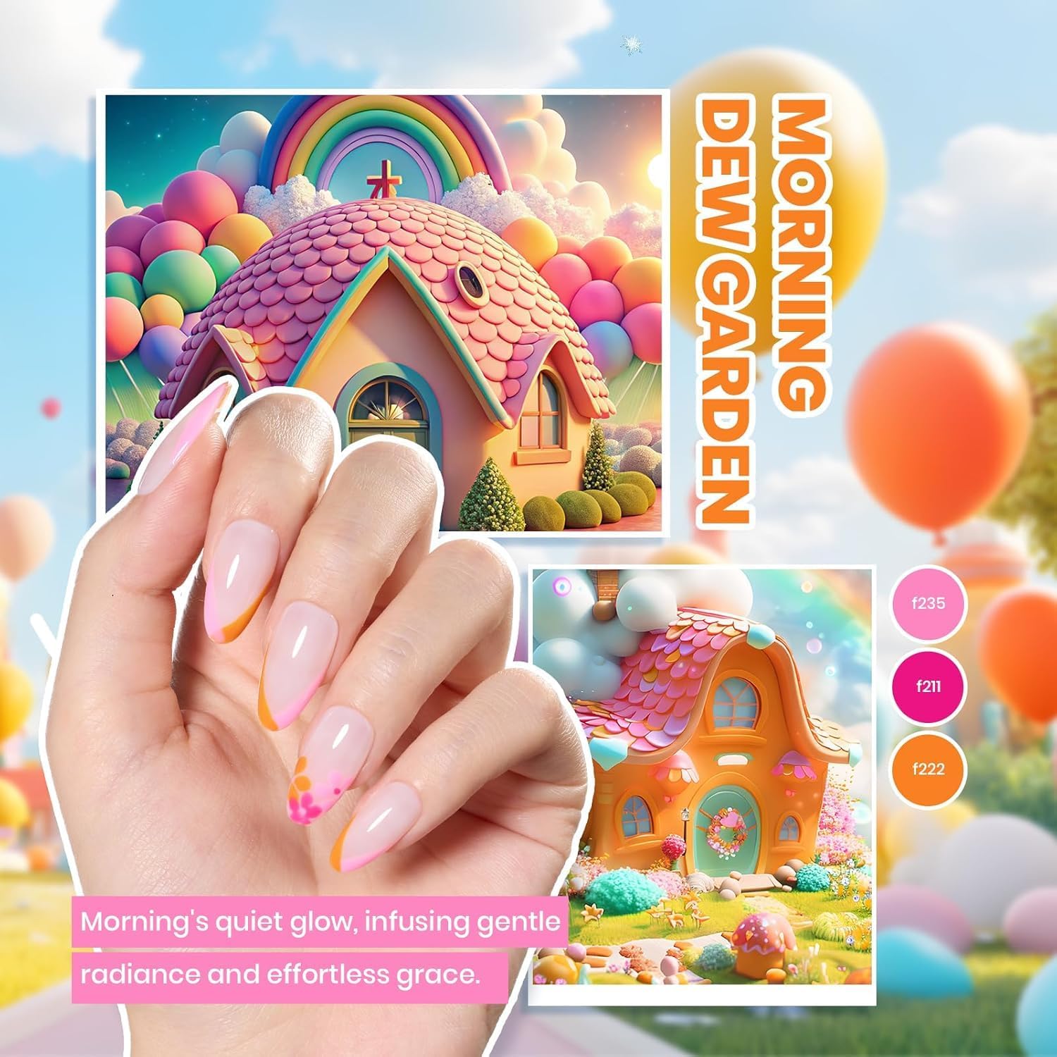 Beetles Gel Nail Polish Kit with U V Light - 80Pcs Color Enchantment 55 Colors Gel Polish Starter Kit with Base Top Coat DIY Nails Supply Stickers Manicure Tools Home Salon Gift for Women Teens Girls - Image 4