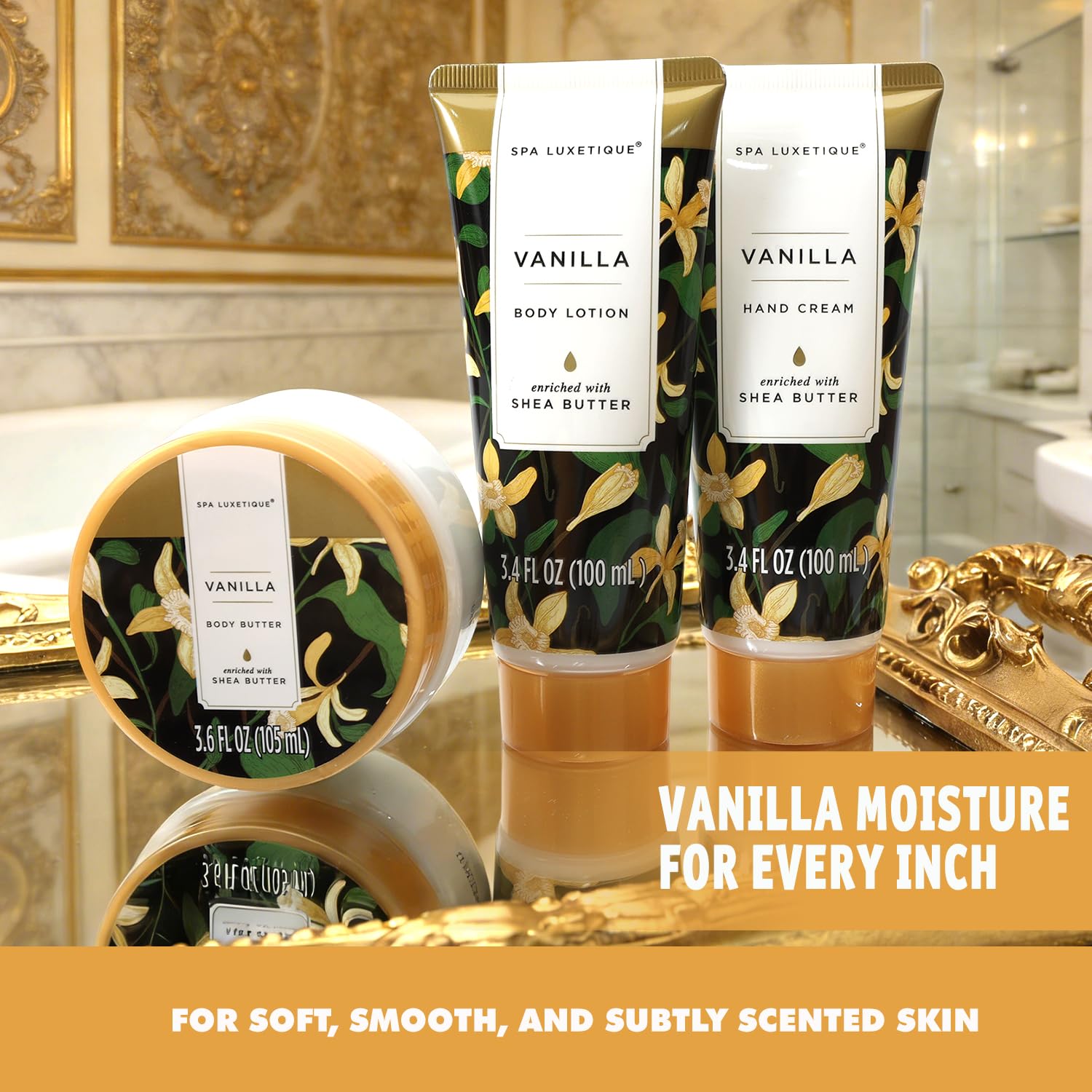 spa luxetique Bath Sets for Women Gift - 10PCS Vanilla Spa Kit, Spa Gift Baskets for Her Birthday, Mother's Day Gifts for Women, Mother, Wife, Girlfriends - Image 4