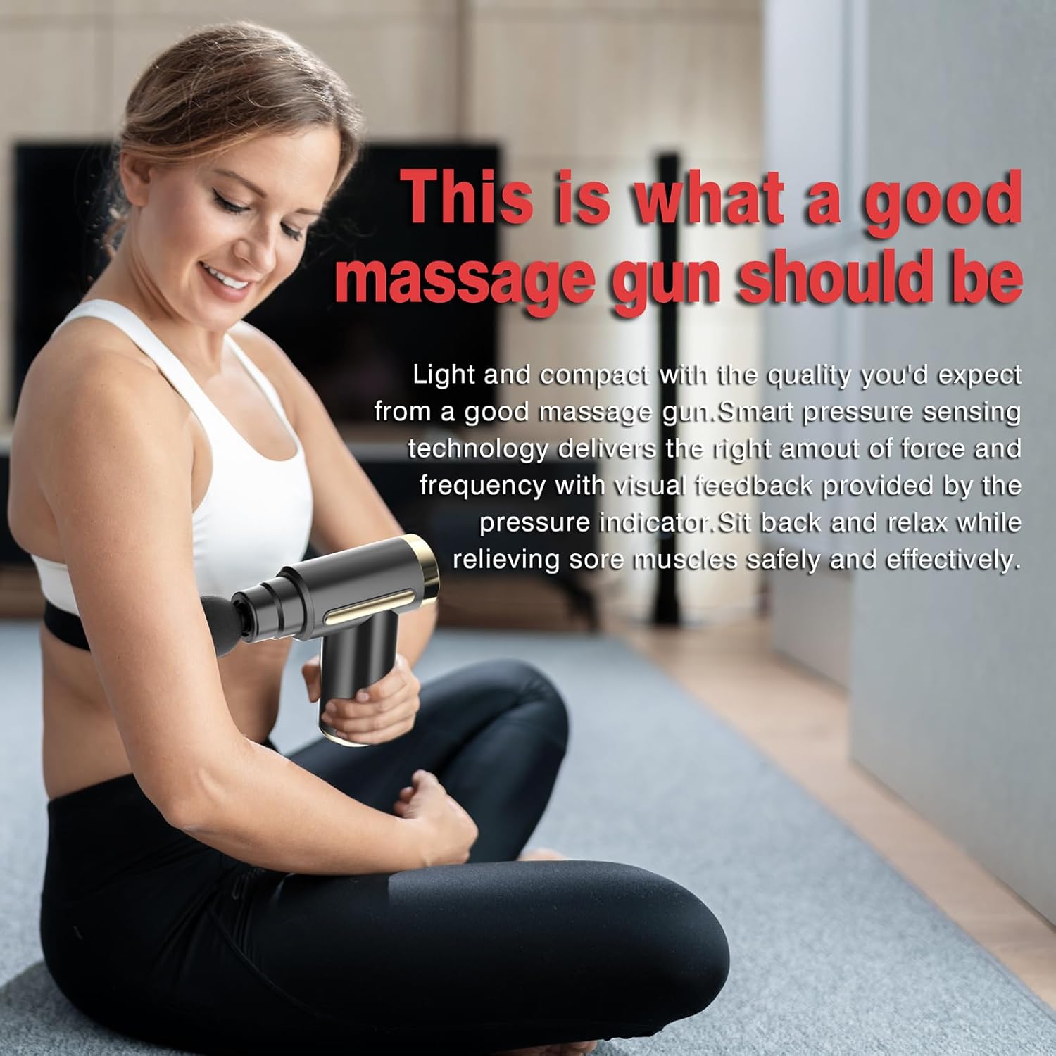 cotsoco Massage Gun Deep Tissue for Pain Relief with 4 Massage Heads & 6 Speeds, Electric Mini Handheld Body Massager for Any Pain Relief, Best Gifts for Dad and Mom - Image 6