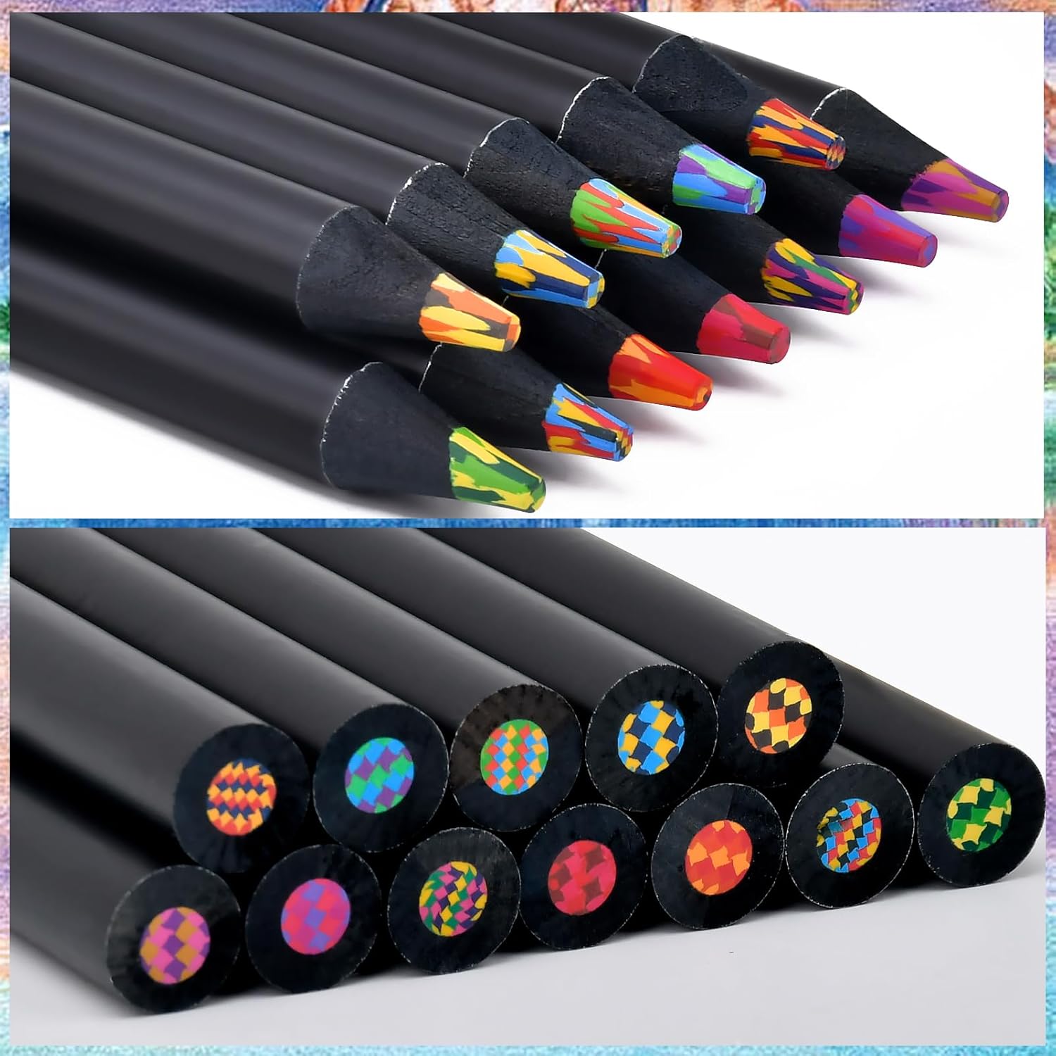 Easter Basket Stuffers for Teens, Easter Gifts for Kids, Girl Boys Art Supplies Trendy Stuff 12 Colored Rainbow Pencils, Birthday Party Favors Arts and Crafts 5-12 Year Old - Image 3