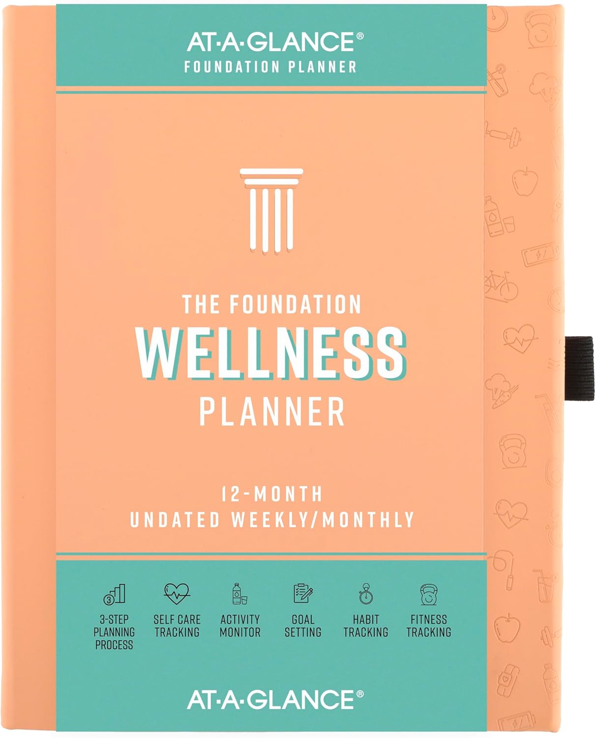 AT-A-GLANCE Wellness Journal, Undated Planner Weekly & Monthly, Self-Care Tracker for Mental & Physical Health, 5-3/4" x 8-1/4", Foundation, Peach (FDH-200) - Image 12