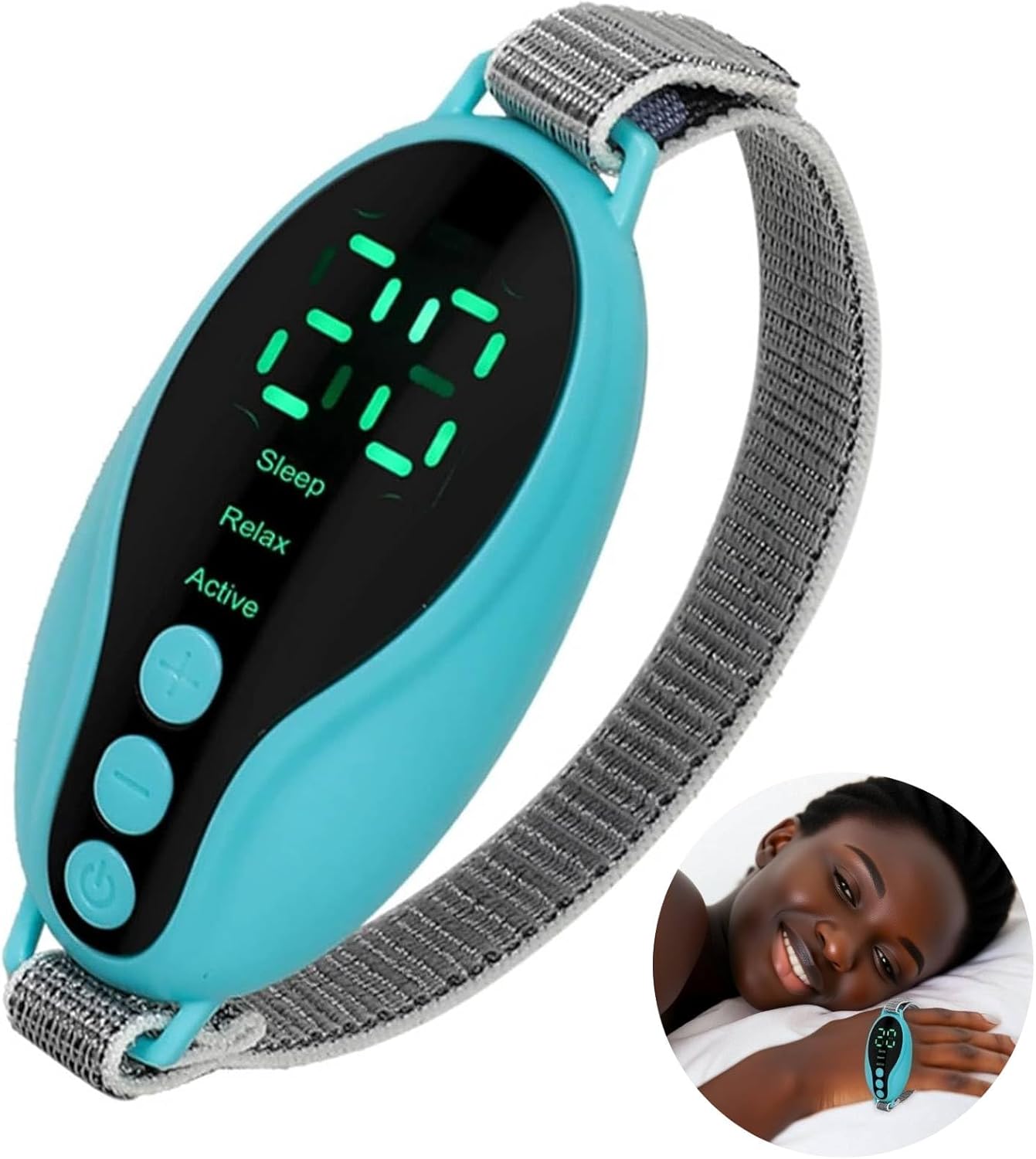 Sleep Aid Device Handheld Low Frequency Pulse of microcurrent Sleep Machine Insomnia Relief Anxiety Help Sleep (Blue, Standard) - Image 7