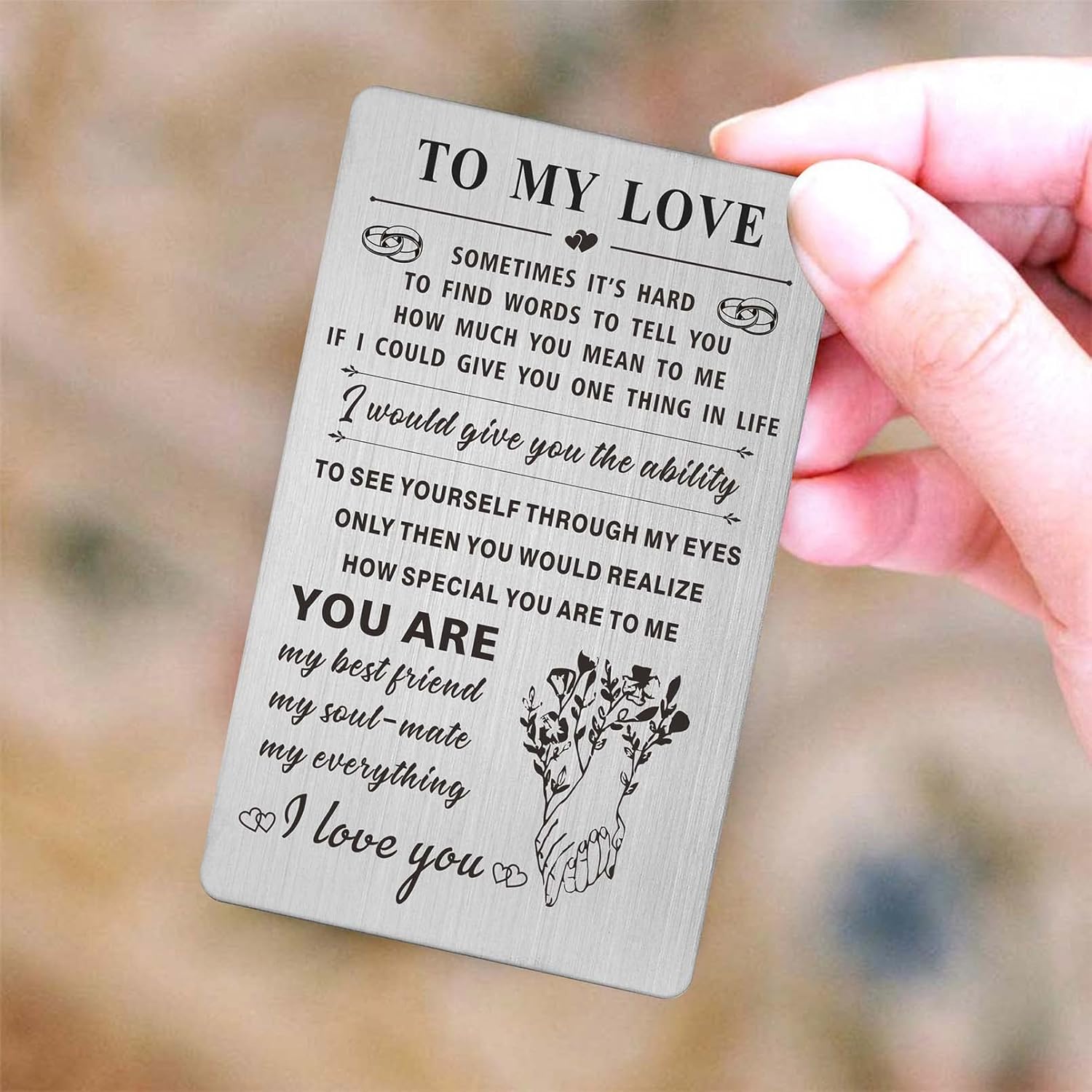 Resdink I Love You Gifts for Her Women, Romantic Wedding Anniversary Card for Girlfriend Wife, I Love You Always and Forever, Valentine's Mother's Day Christmas Birthday Card for Wife Girlfriend Woman - Image 6