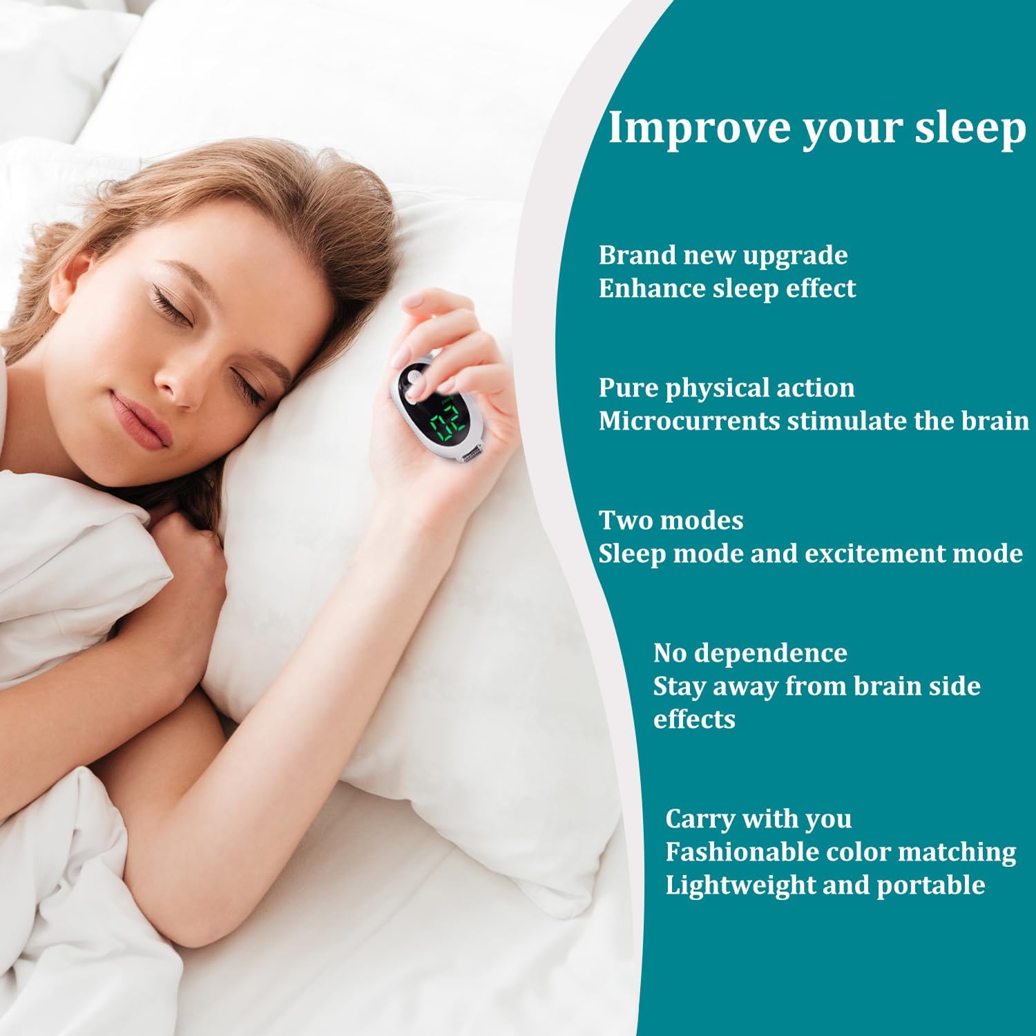 Handheld Sleep Aid Device, Anxiety Device, Relief Anxiety Help Sleep, Promotes Rest, USB Rechargeable - Image 7