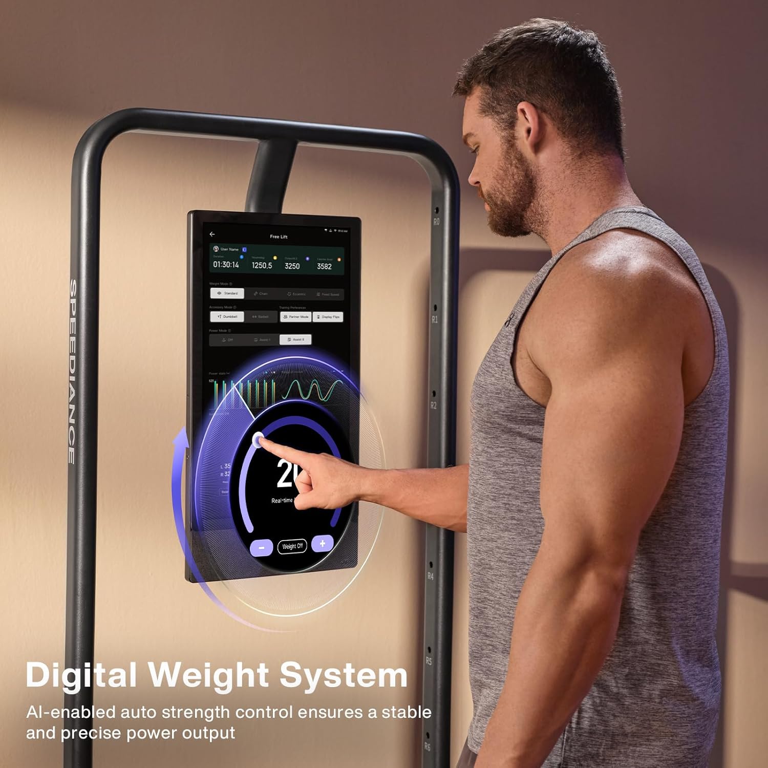 Speediance Smart Home Gym, Multi-Functional Gym Machine for Full Body Strength Training, All-in-one Gym Equipment, Digital Weight System, Workout Station, Squat Rack, Gym Monster 2 - Image 4