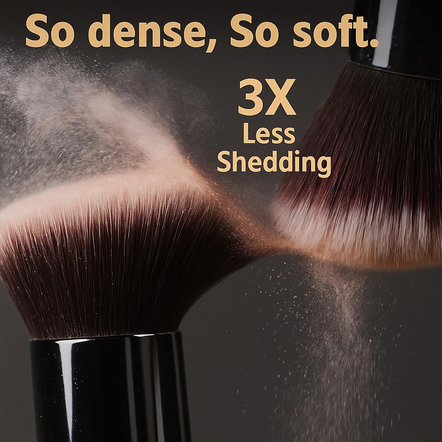 BEAKEY Makeup Brushes Set, Professional Foundation Eyeshadow Concealer Blush Powder Bronzer Applicator, 2 Blender Sponge with Beauty Paper Case - Image 2