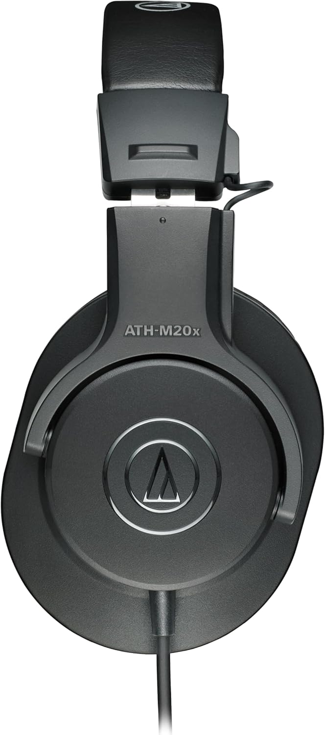 Audio-Technica ATH-M20x Professional Studio Monitor Headphones, Black - Image 2