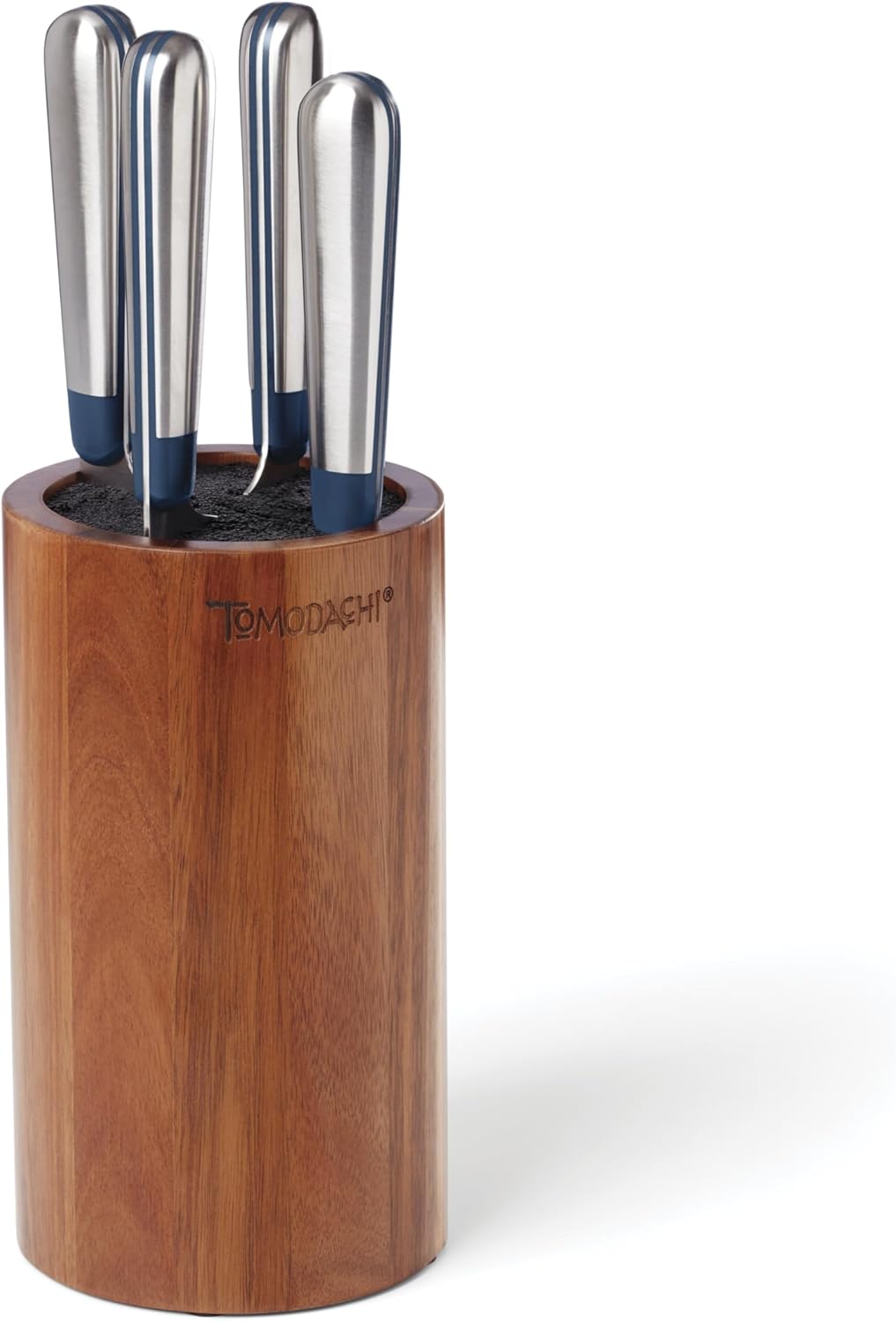Hampton Forge 897546 Keen 5-Piece Acacia Bristle Block Cutlery Set by Tomodachi