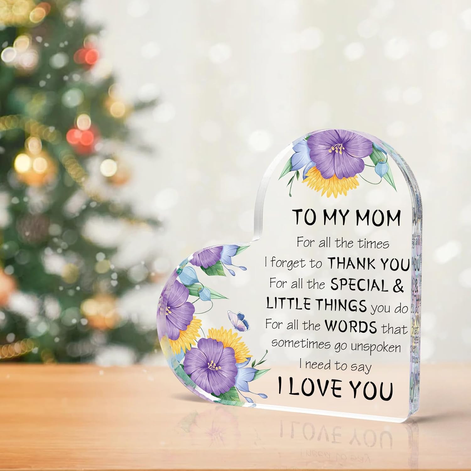 Mother's Day Gifts for Mom from Daughter Son, Birthday Gift for Mom, Mother‘s Day Gift Ideas Acrylic Desk Decor Thanksgiving Birthday Valentines Gifts for Mom Presents for Mom - Image 6