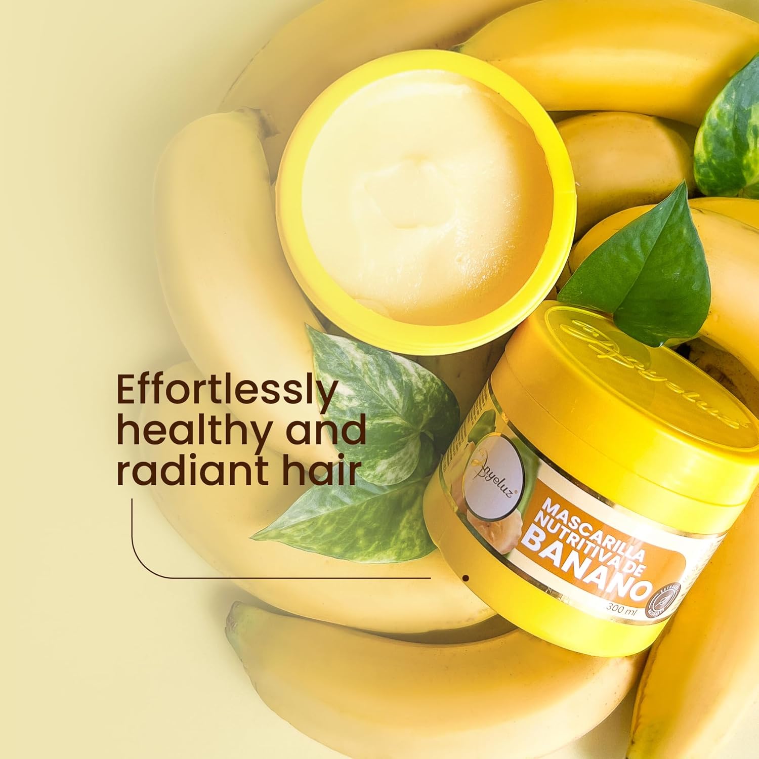 ANYELUZ Intensive Banana Hair Mask - Deep Repair and Hydration for Damaged and Dry Hair - Image 4