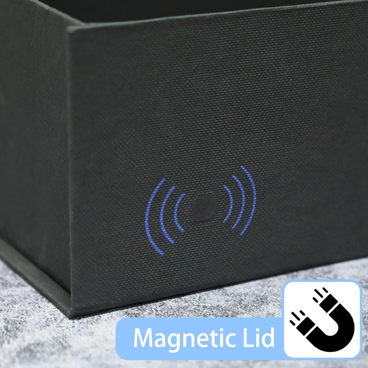 LIFELUM Gift Box 13.5''x10''x4'' Large Valentines Box with Magnetic Lids Black Gift Boxes for Groomsman Proposal Gifts Contains Card, Ribbon, Filler Birthday - Image 4