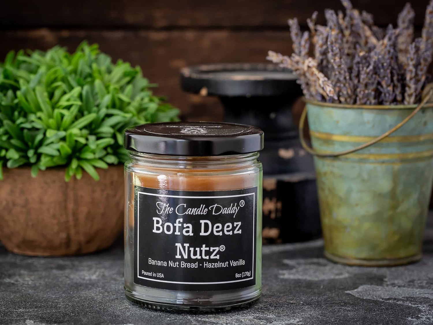 Bofa Deez Nutz- Funny- Banana Nut Bread n Hazelnut Vanilla- Scented Candle- Double Pour- 6 Ounce- 40 Hour Burn Time - Image 6